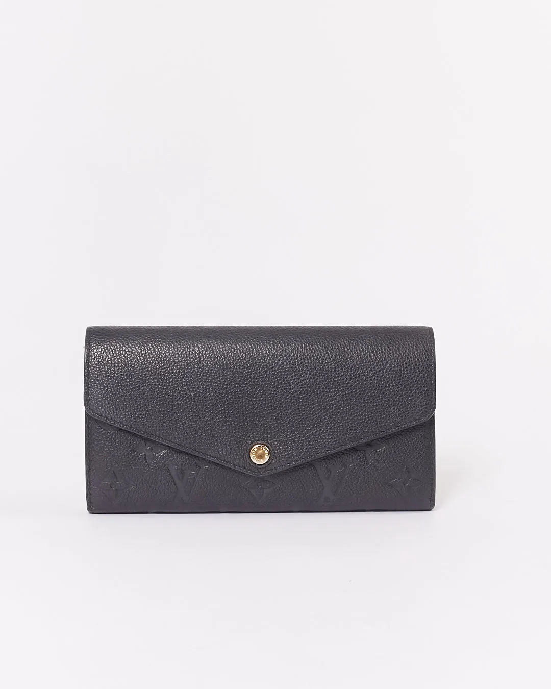 Louis Vuitton Black Empreinte Monogram Continental Sarah Wallet