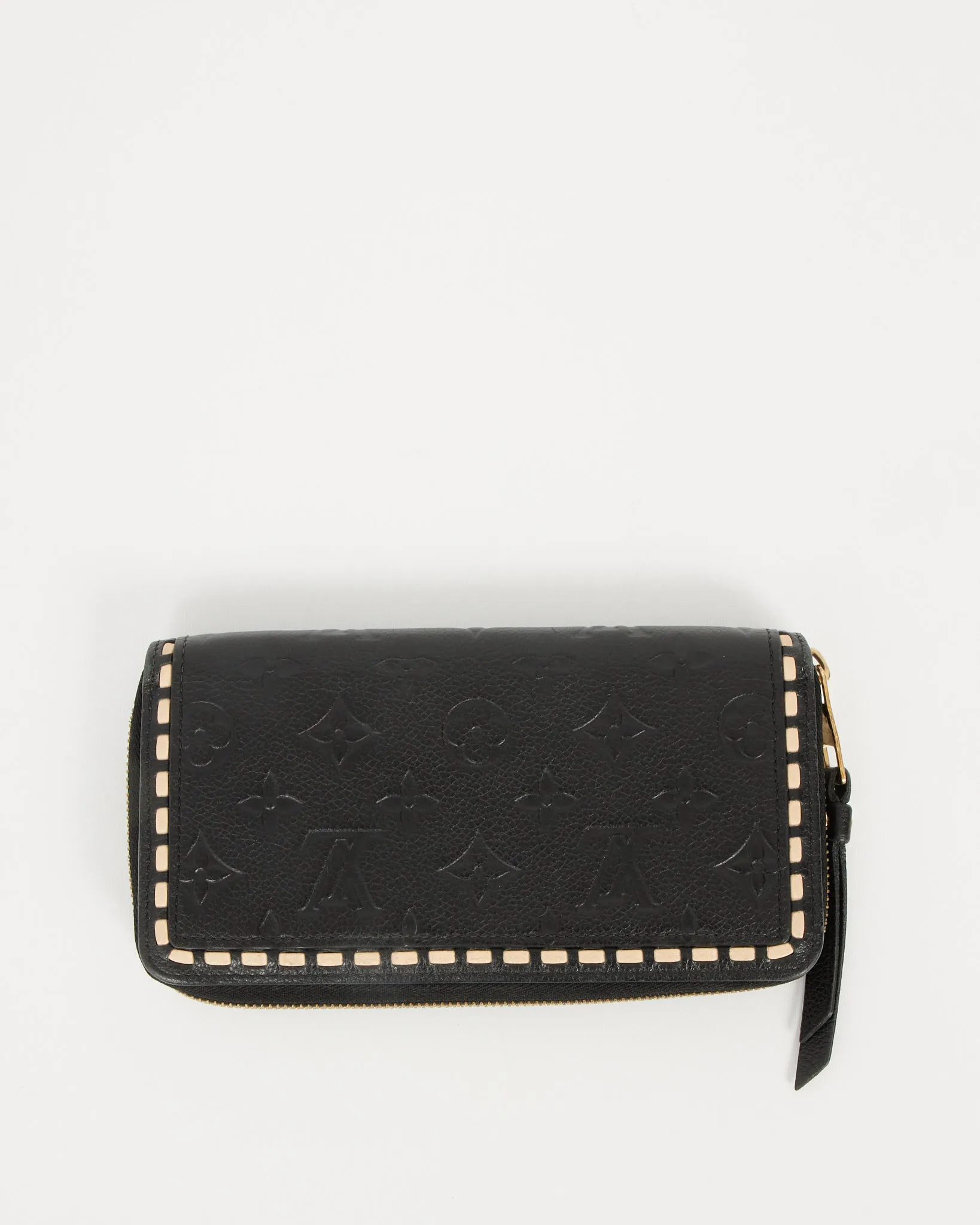 Louis Vuitton Black Empreinte Monogram Zippy Wallet