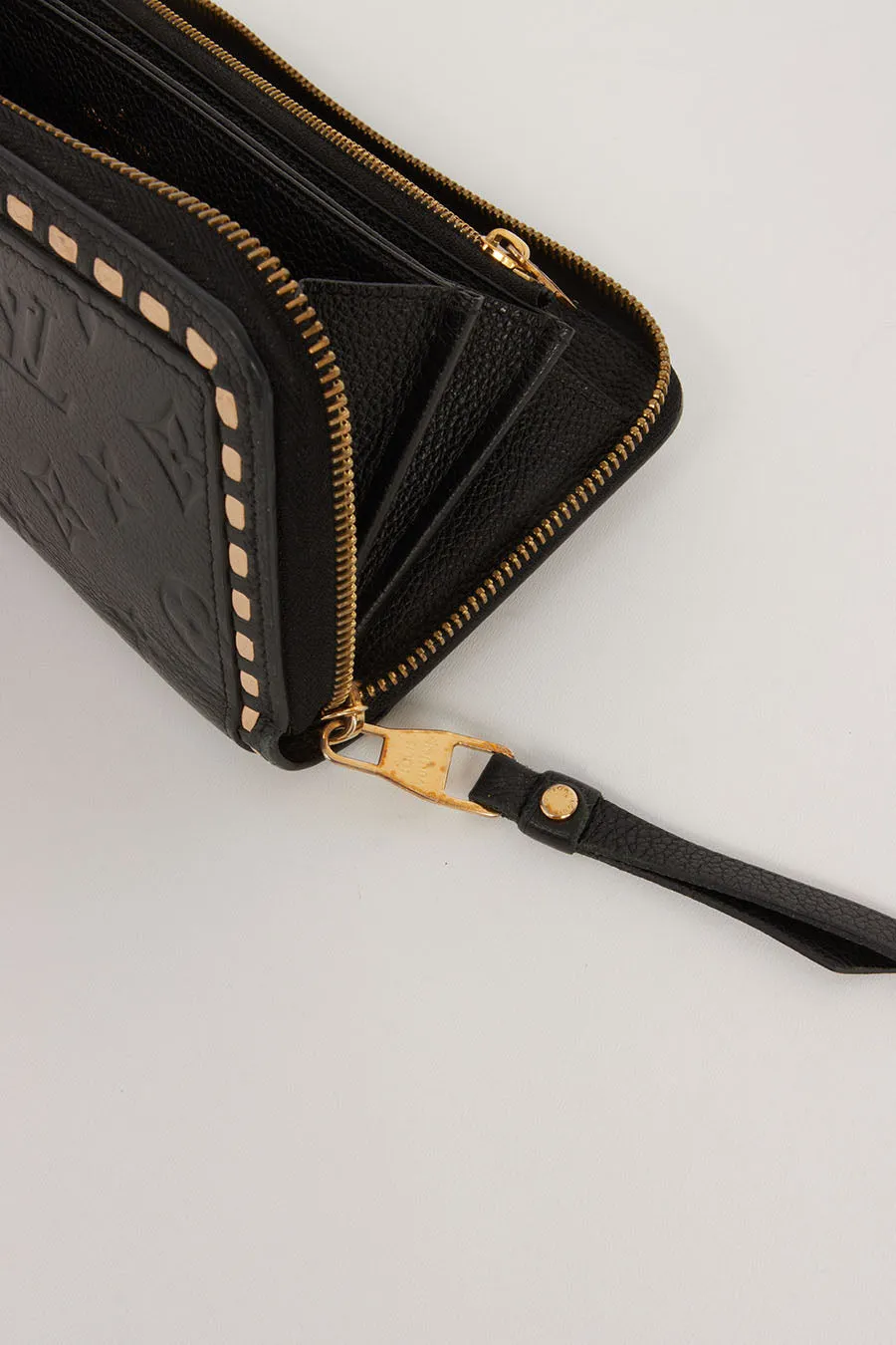 Louis Vuitton Black Empreinte Monogram Zippy Wallet