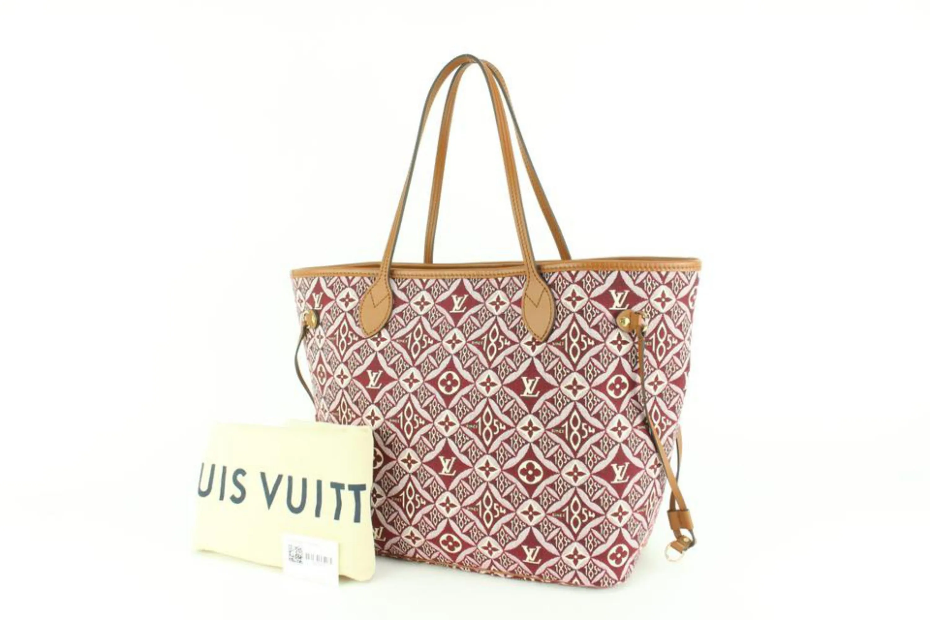Louis Vuitton Bordeaux Monogram Since 1854 Neverfull MM Tote 23lz53s