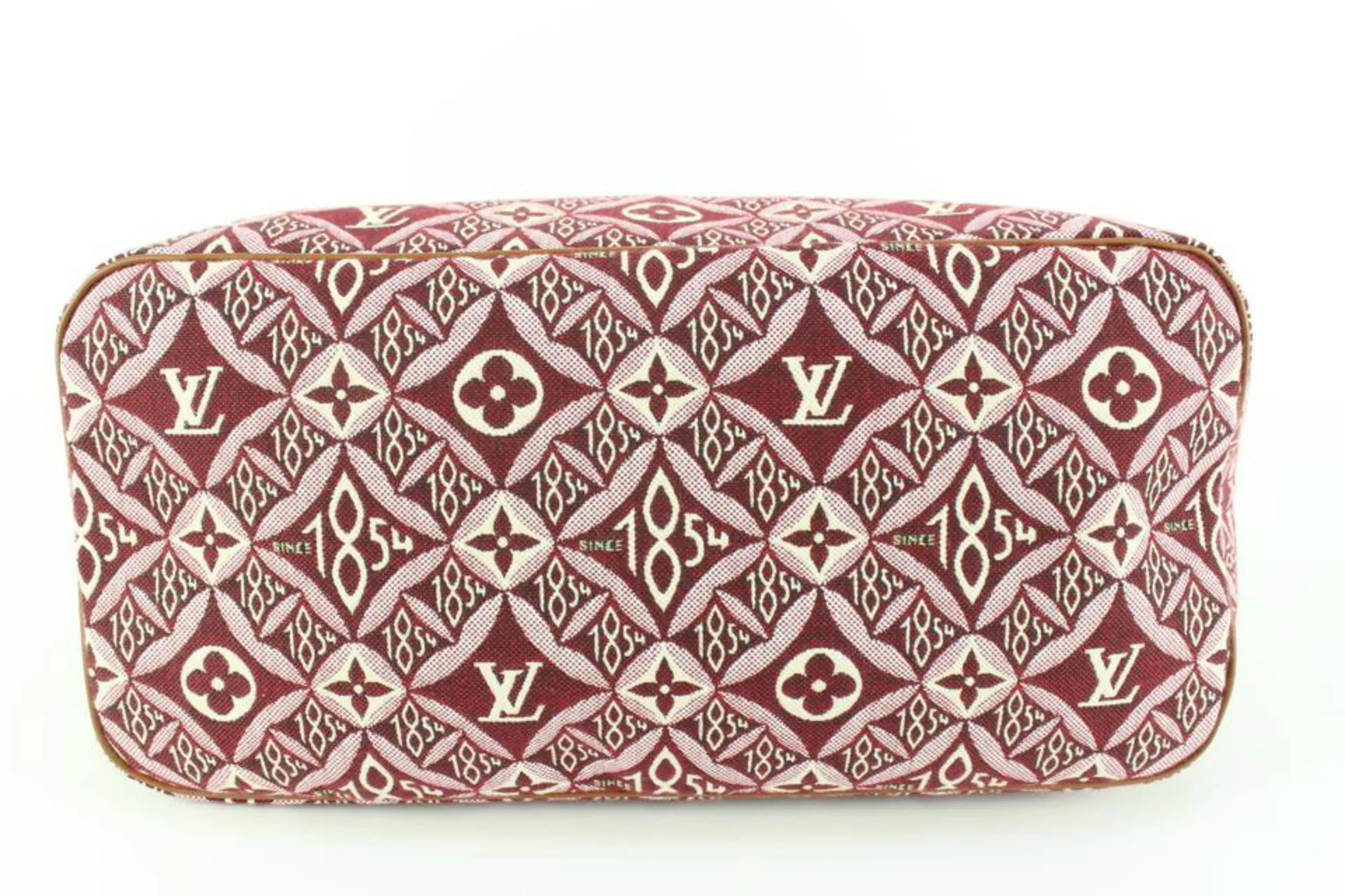 Louis Vuitton Bordeaux Monogram Since 1854 Neverfull MM Tote 23lz53s