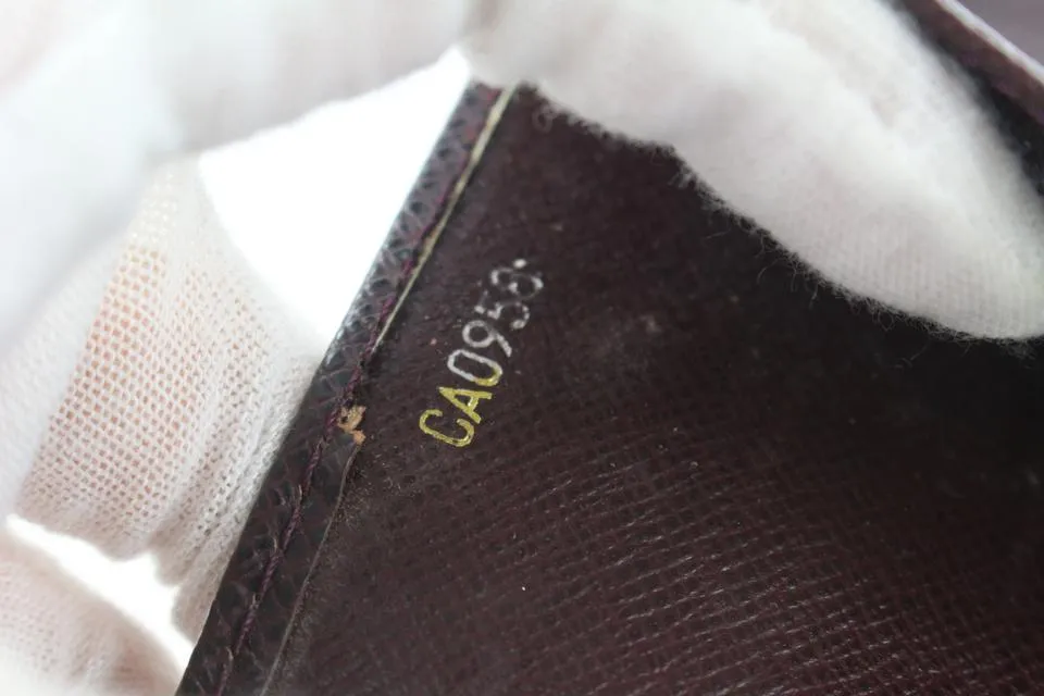 Louis Vuitton Bordeaux Taiga Leather Small Ring Agenda PM Diary Cover 5lvs114