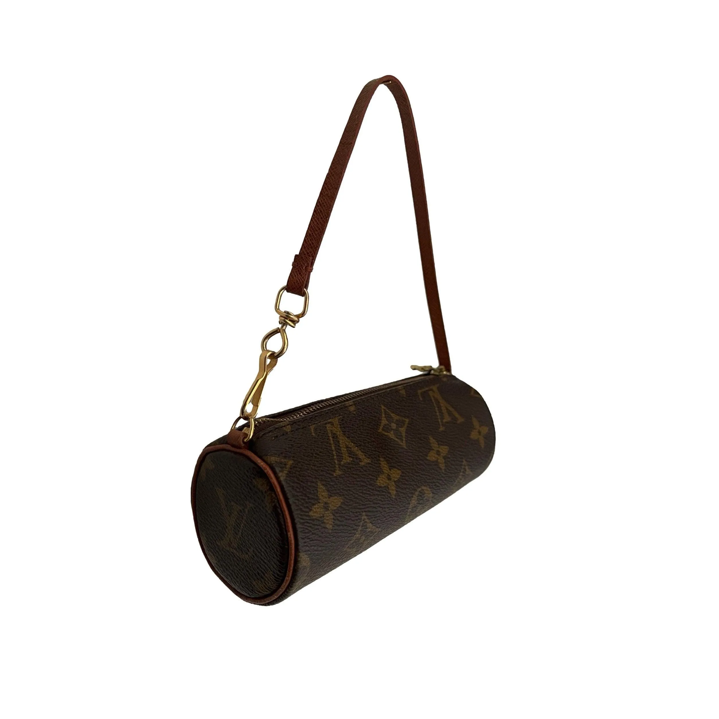 Louis Vuitton Brown Monogram Micro Cylinder Bag