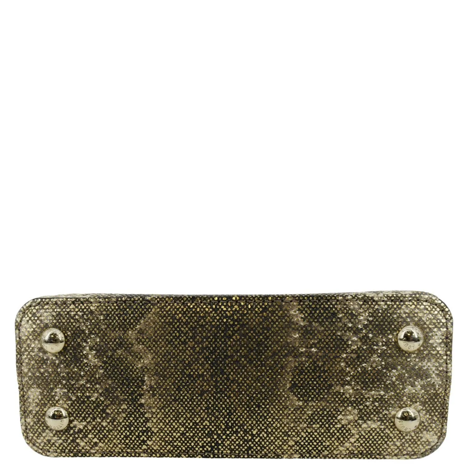 LOUIS VUITTON Capucines Mini Karung Skin Leather Shoulder Bag Full Moon