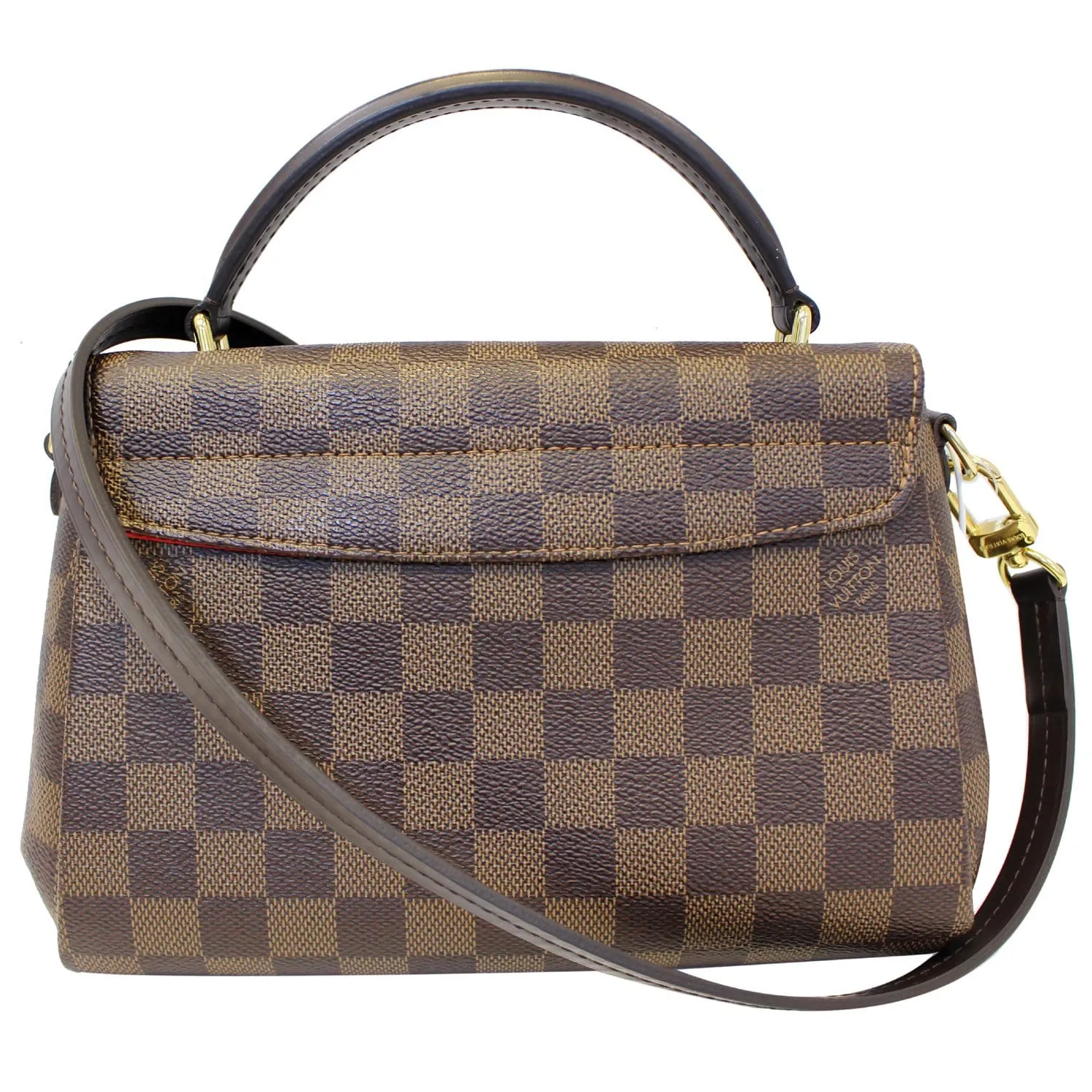 LOUIS VUITTON Croisette Damier Ebene Shoulder Crossbody Bag Brown