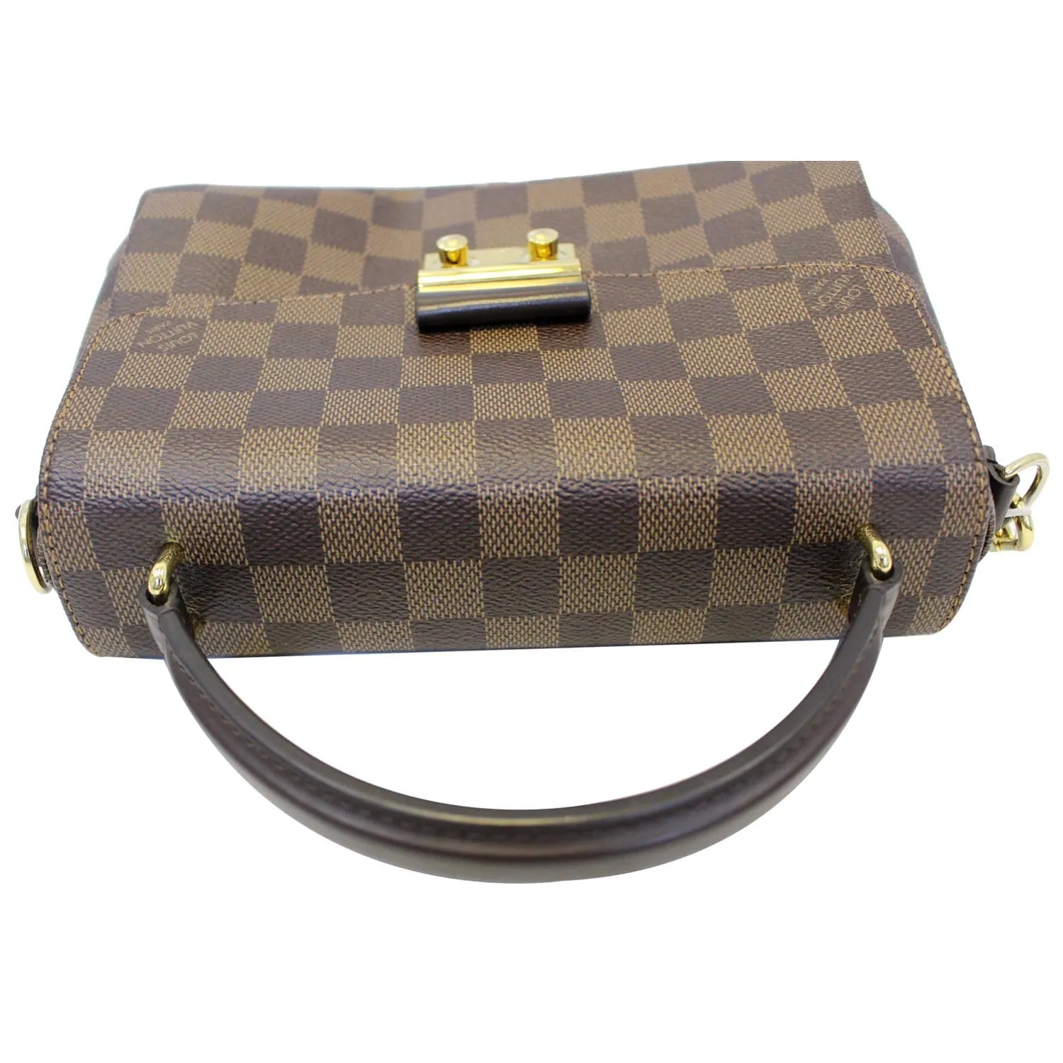 LOUIS VUITTON Croisette Damier Ebene Shoulder Crossbody Bag Brown