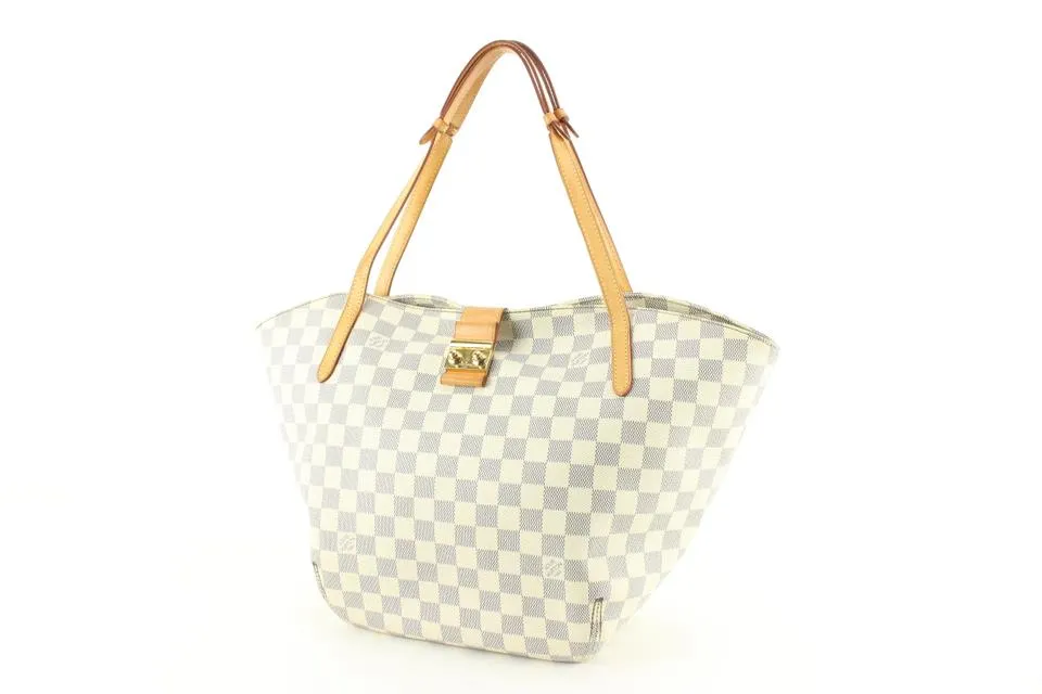 Louis Vuitton Damier Azur Salina PM Tote Shoulder Bag 40lk76s