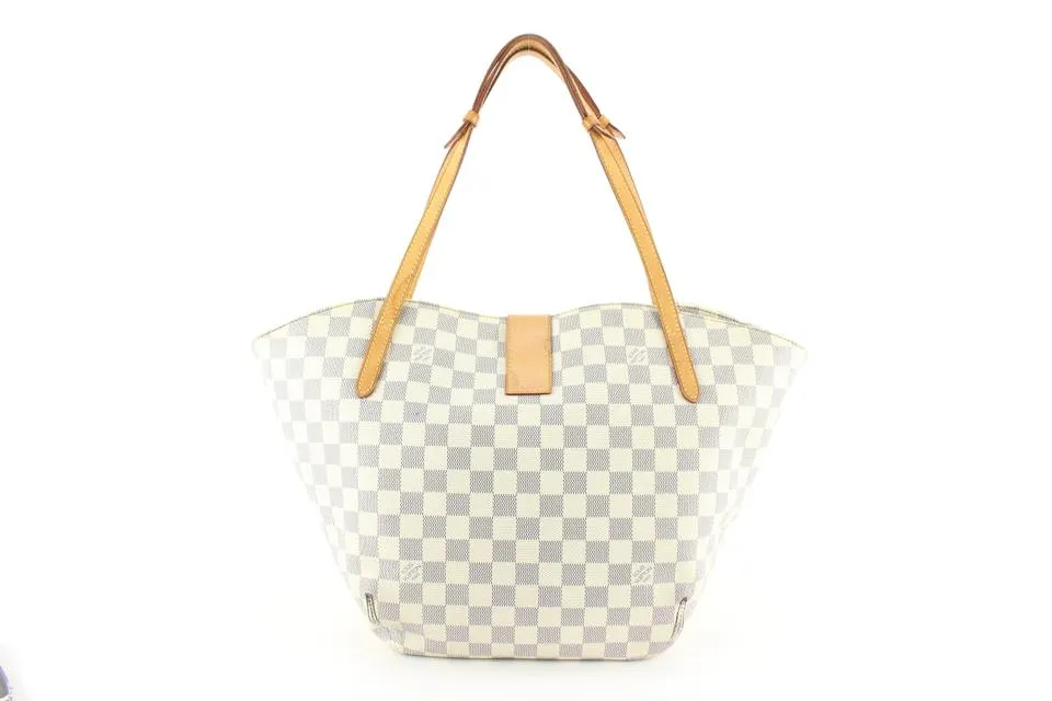 Louis Vuitton Damier Azur Salina PM Tote Shoulder Bag 40lk76s