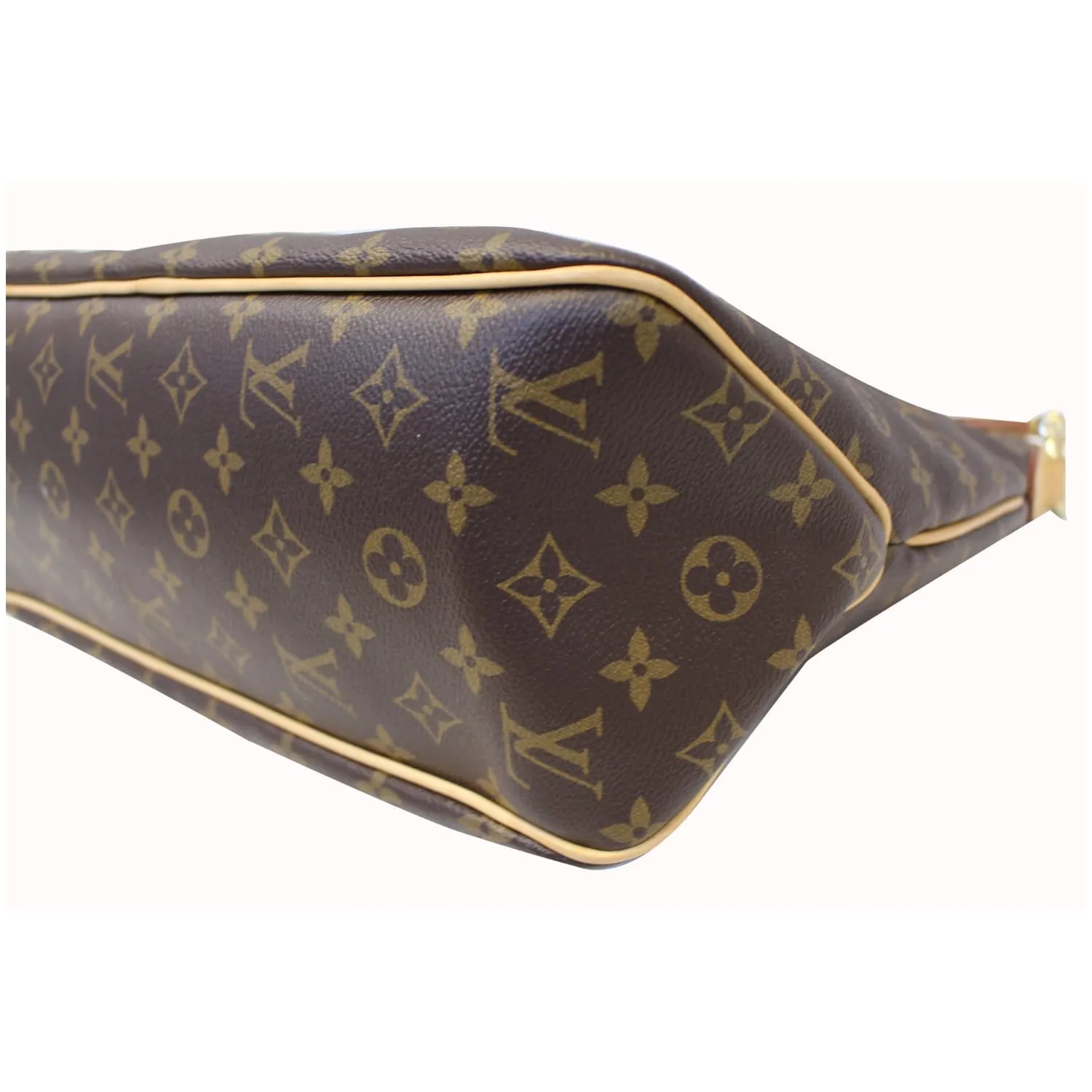 LOUIS VUITTON Delightful MM NM Monogram Canvas Tote Shoulder Bag Brown