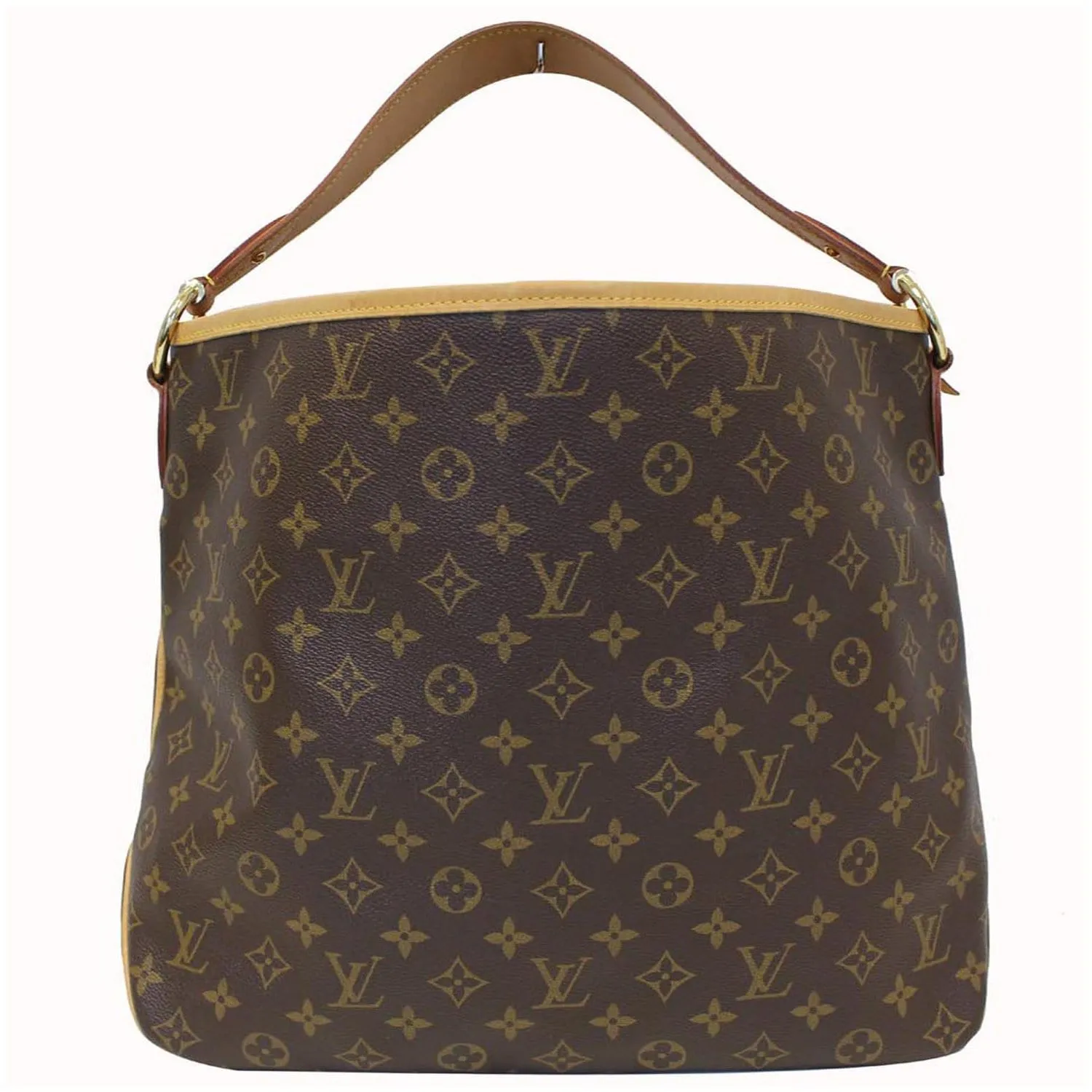 LOUIS VUITTON Delightful MM NM Monogram Canvas Tote Shoulder Bag Brown