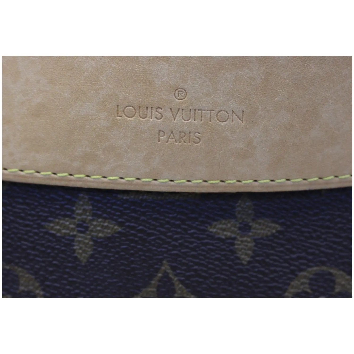 LOUIS VUITTON Delightful MM NM Monogram Canvas Tote Shoulder Bag Brown