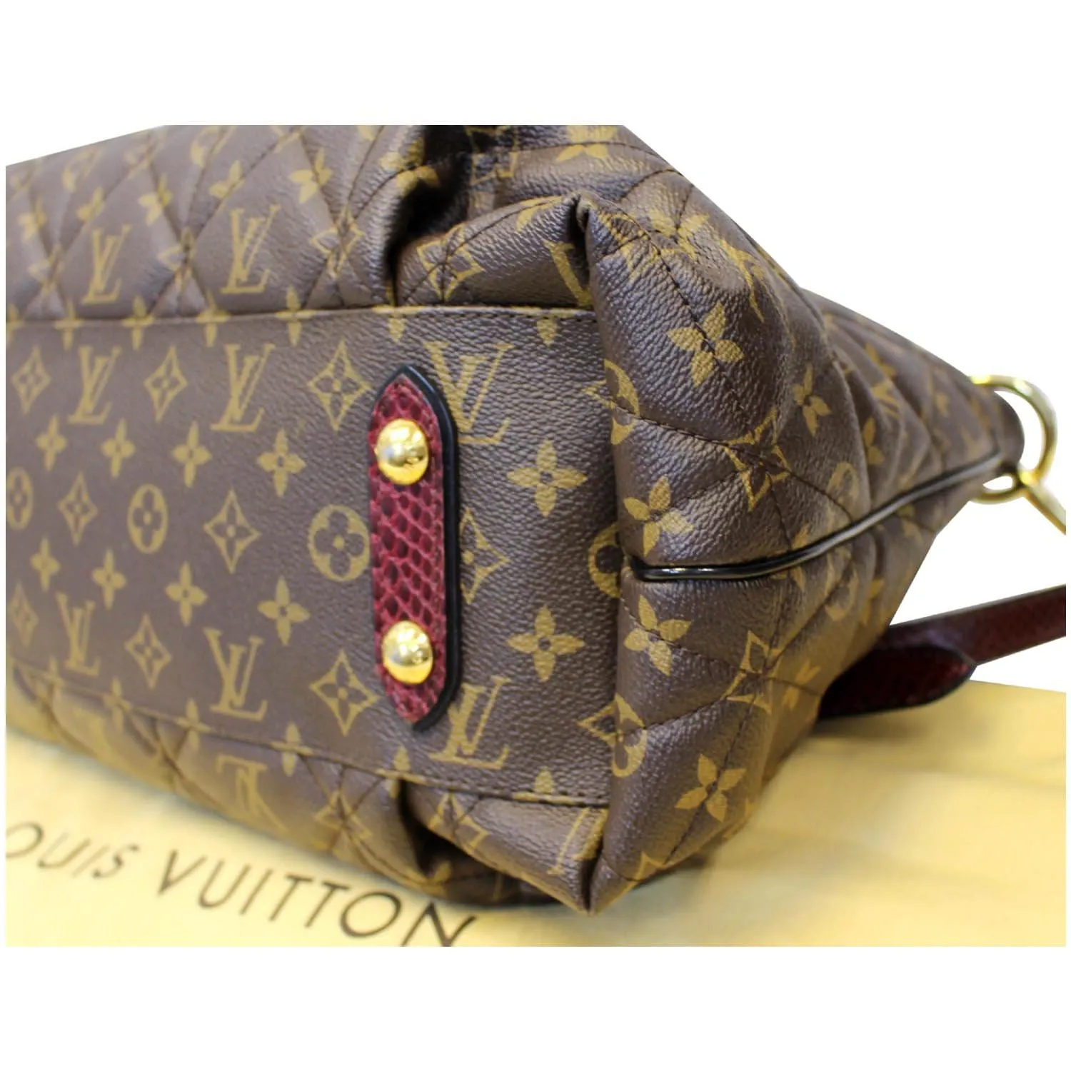 LOUIS VUITTON Etoile GM Exotique Monogram Tote Shoulder Bag Brown