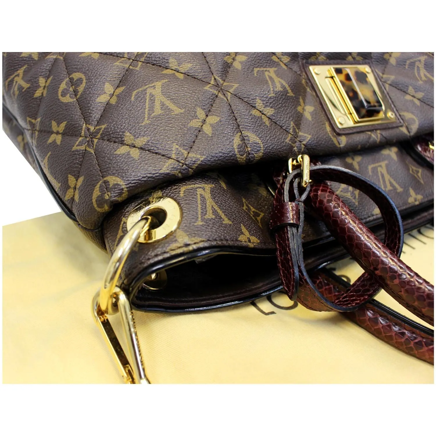 LOUIS VUITTON Etoile GM Exotique Monogram Tote Shoulder Bag Brown