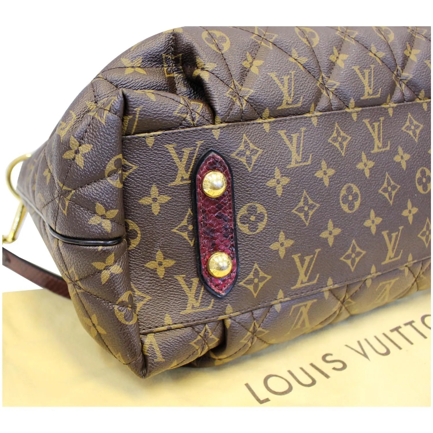 LOUIS VUITTON Etoile GM Exotique Monogram Tote Shoulder Bag Brown