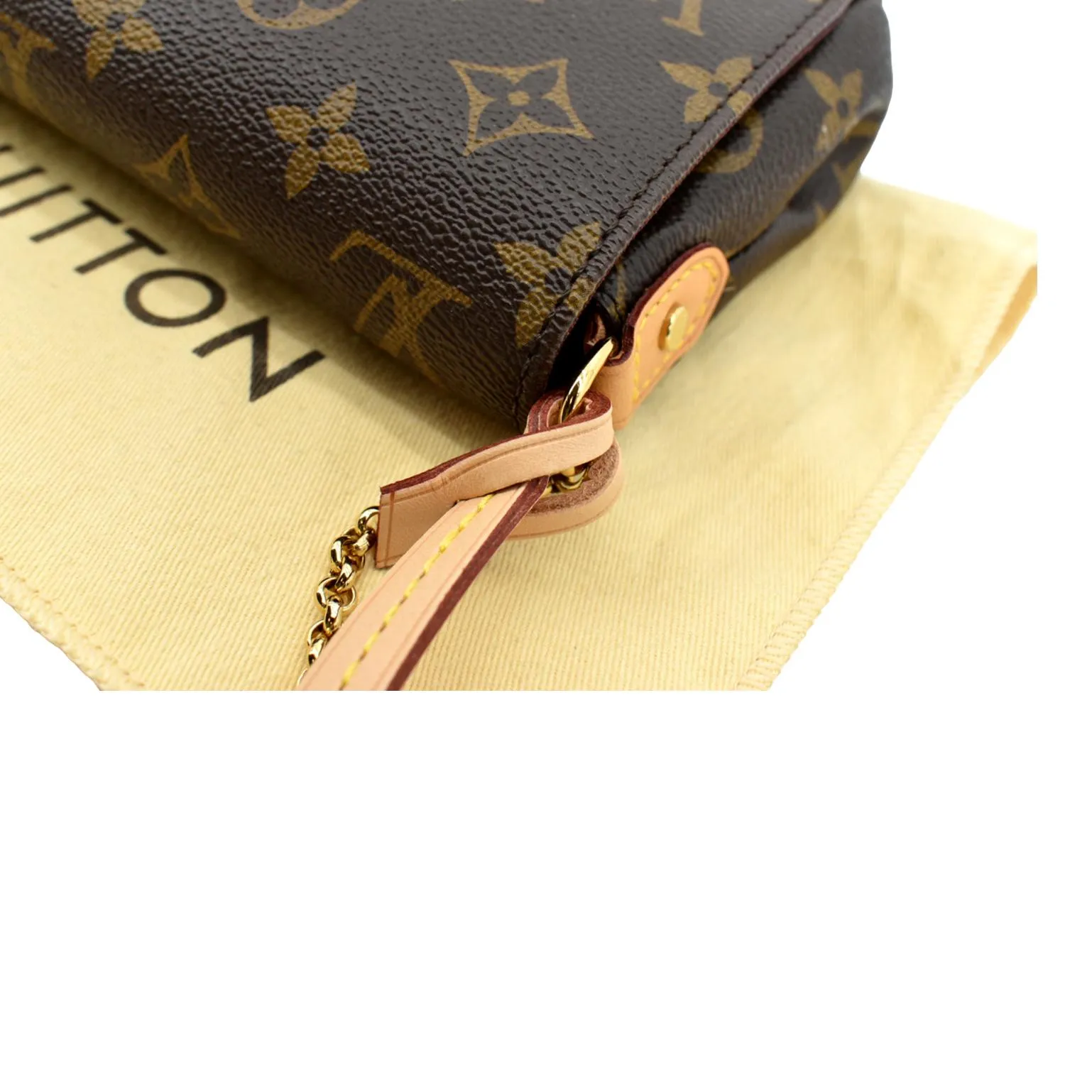 LOUIS VUITTON  Favorite PM Monogram Canvas Crossbody Bag Brown
