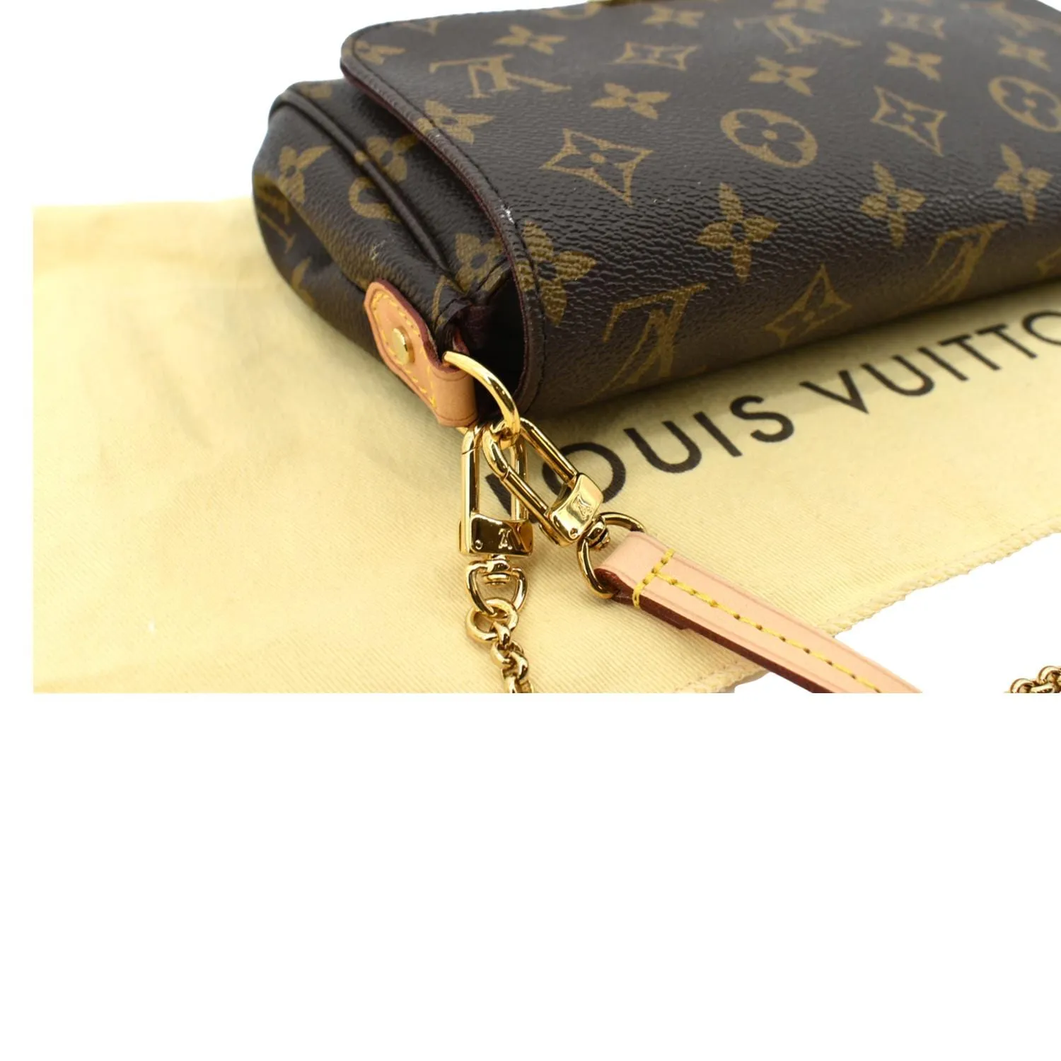 LOUIS VUITTON  Favorite PM Monogram Canvas Crossbody Bag Brown