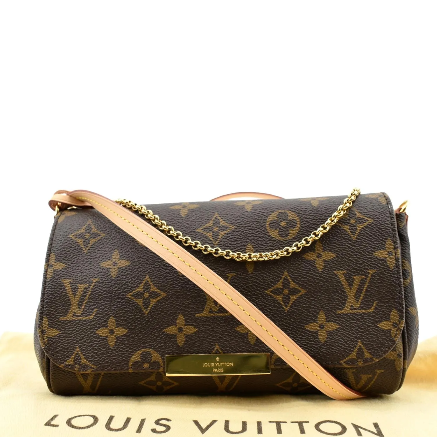 LOUIS VUITTON  Favorite PM Monogram Canvas Crossbody Bag Brown