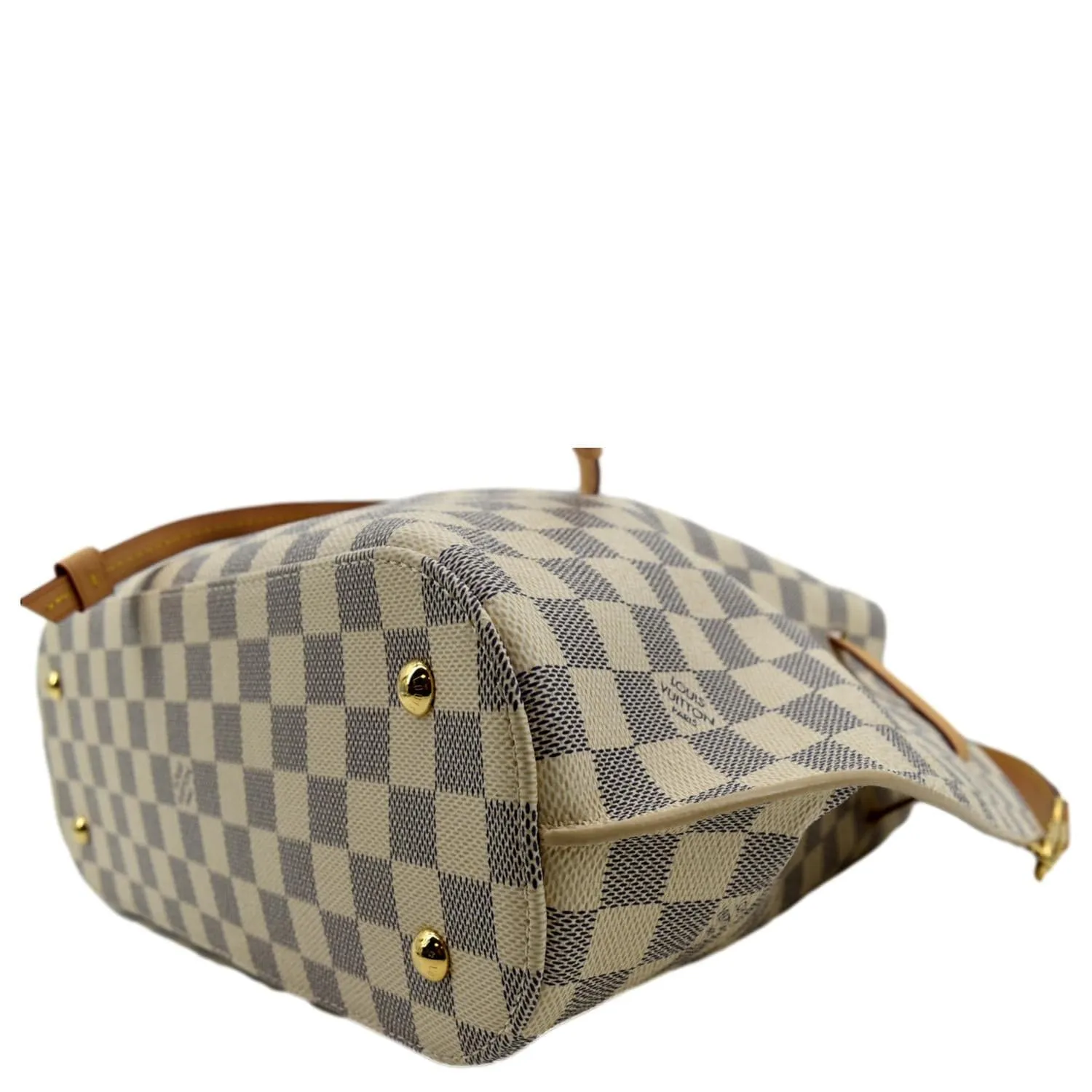 LOUIS VUITTON Girolata Damier Azur Shoulder Bag White