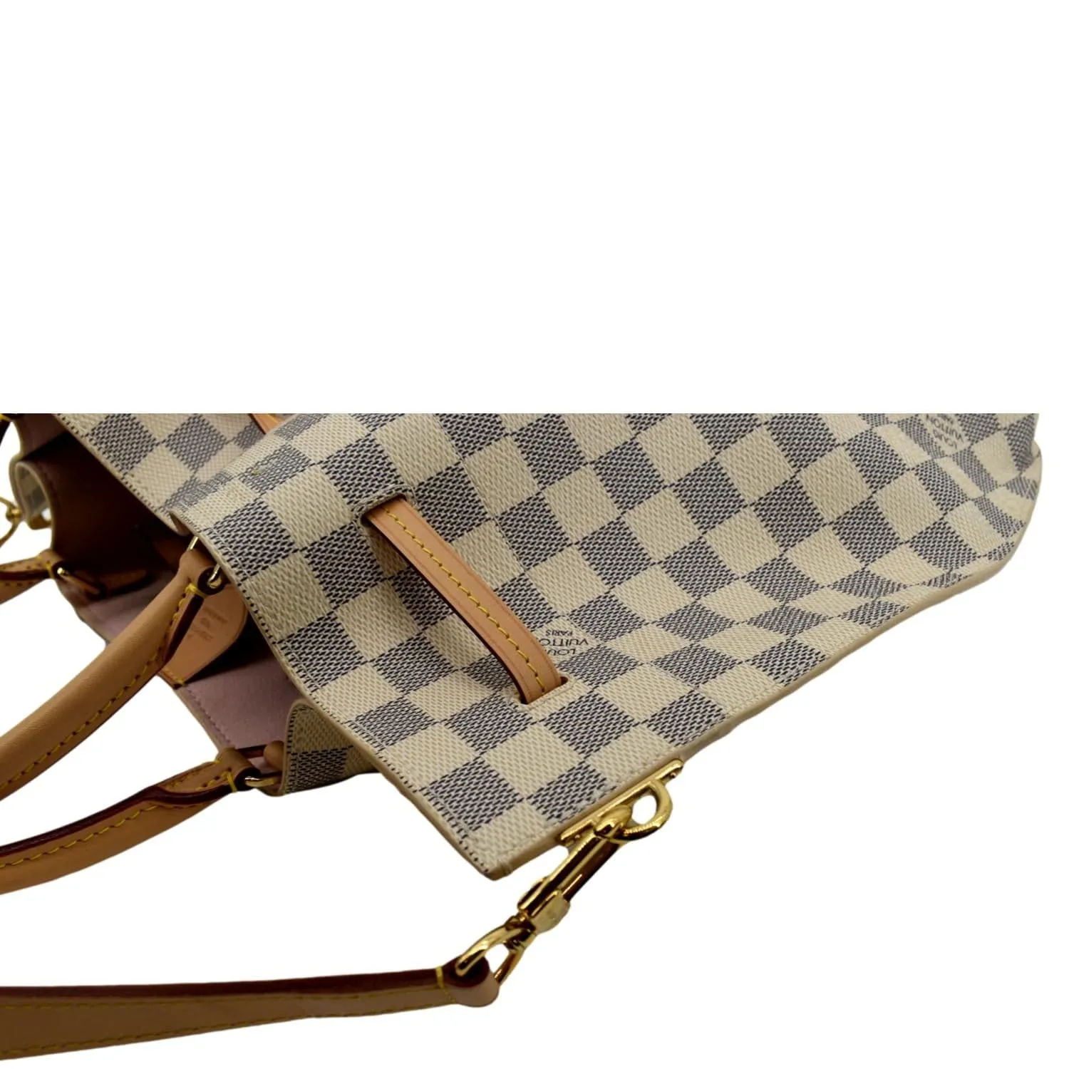 LOUIS VUITTON Girolata Damier Azur Shoulder Bag White