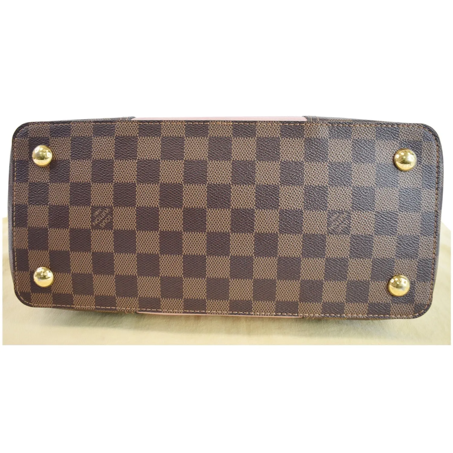LOUIS VUITTON Jersey Damier Ebene Shoulder Bag Magnolia