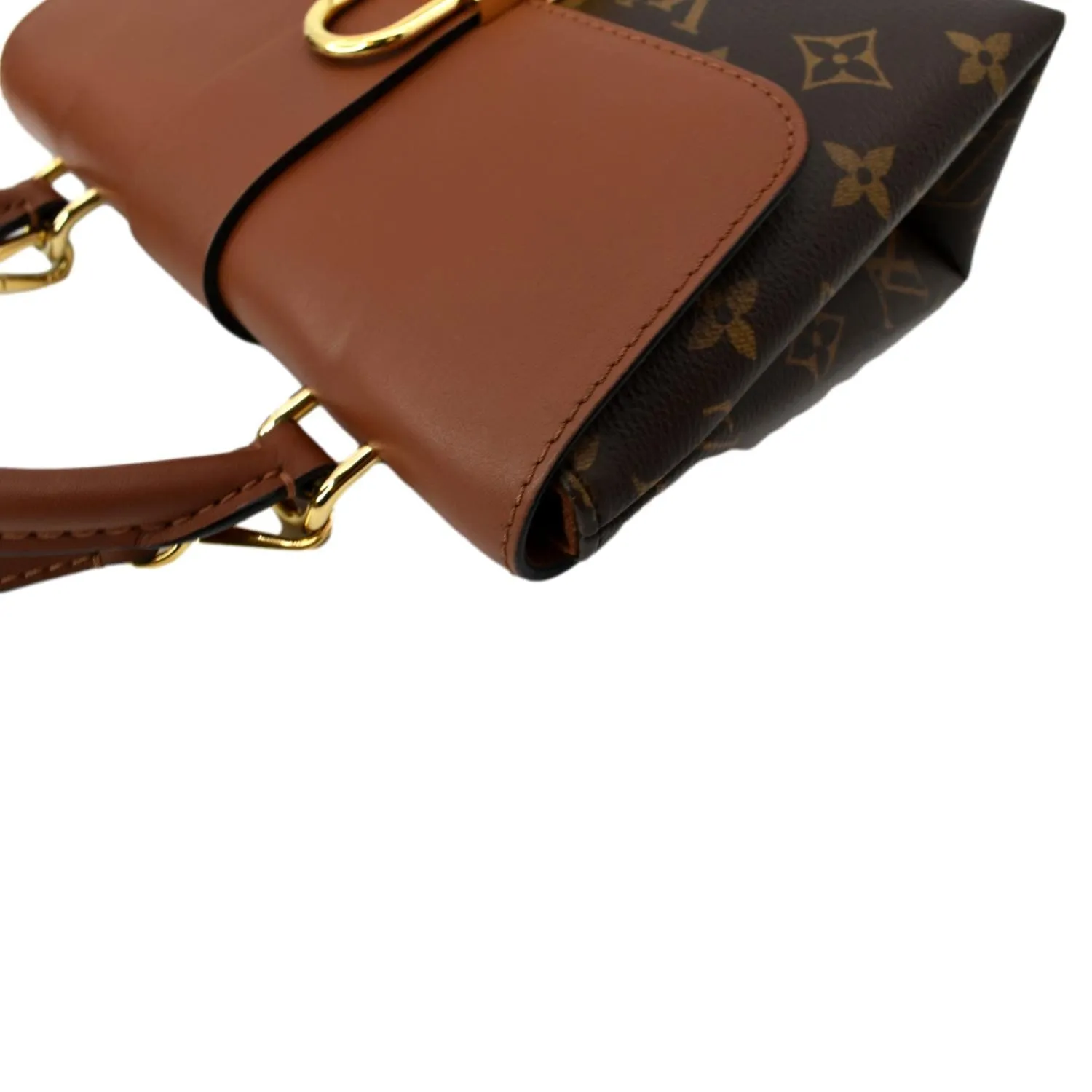 LOUIS VUITTON Locky BB Monogram Canvas Crossbody Bag Caramel