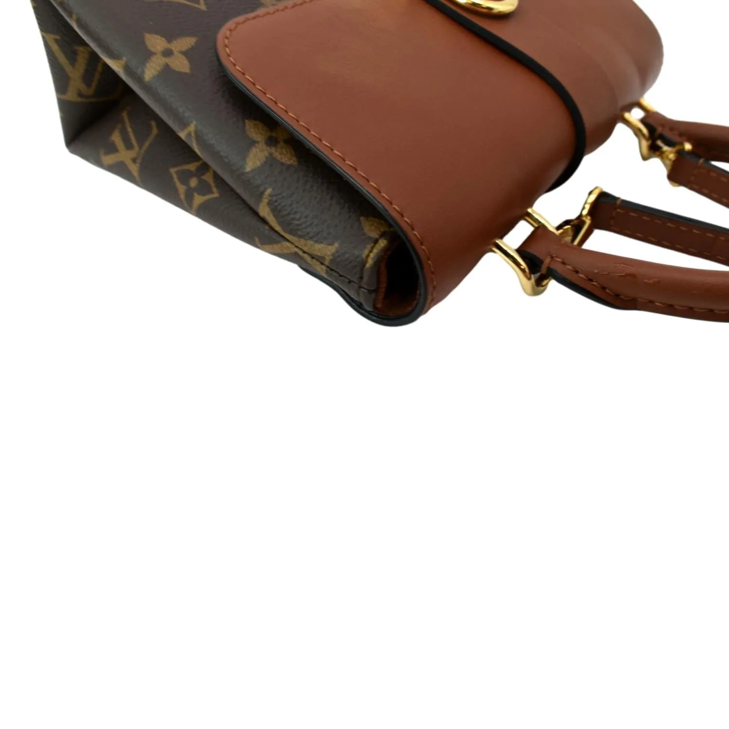 LOUIS VUITTON Locky BB Monogram Canvas Crossbody Bag Caramel
