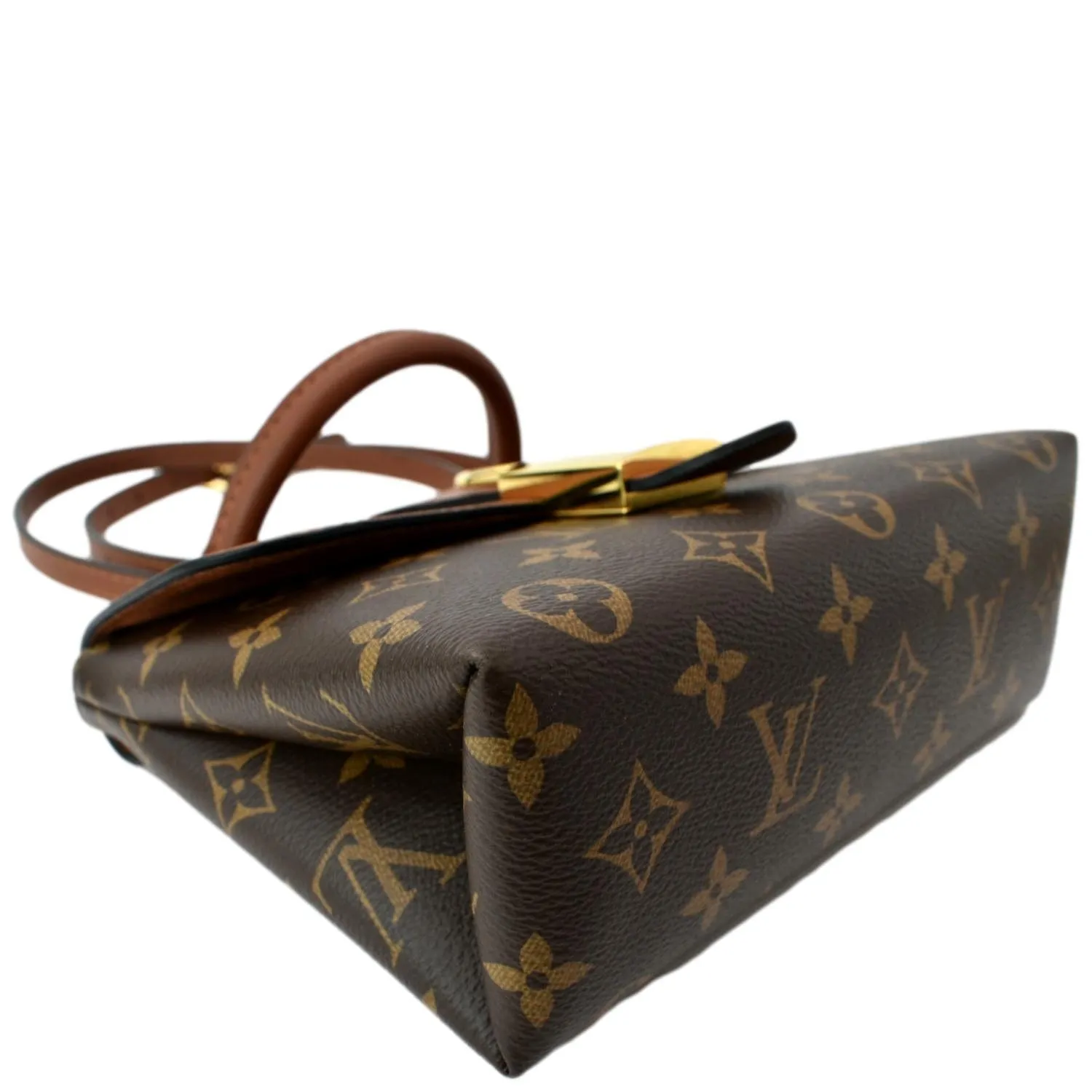 LOUIS VUITTON Locky BB Monogram Canvas Crossbody Bag Caramel