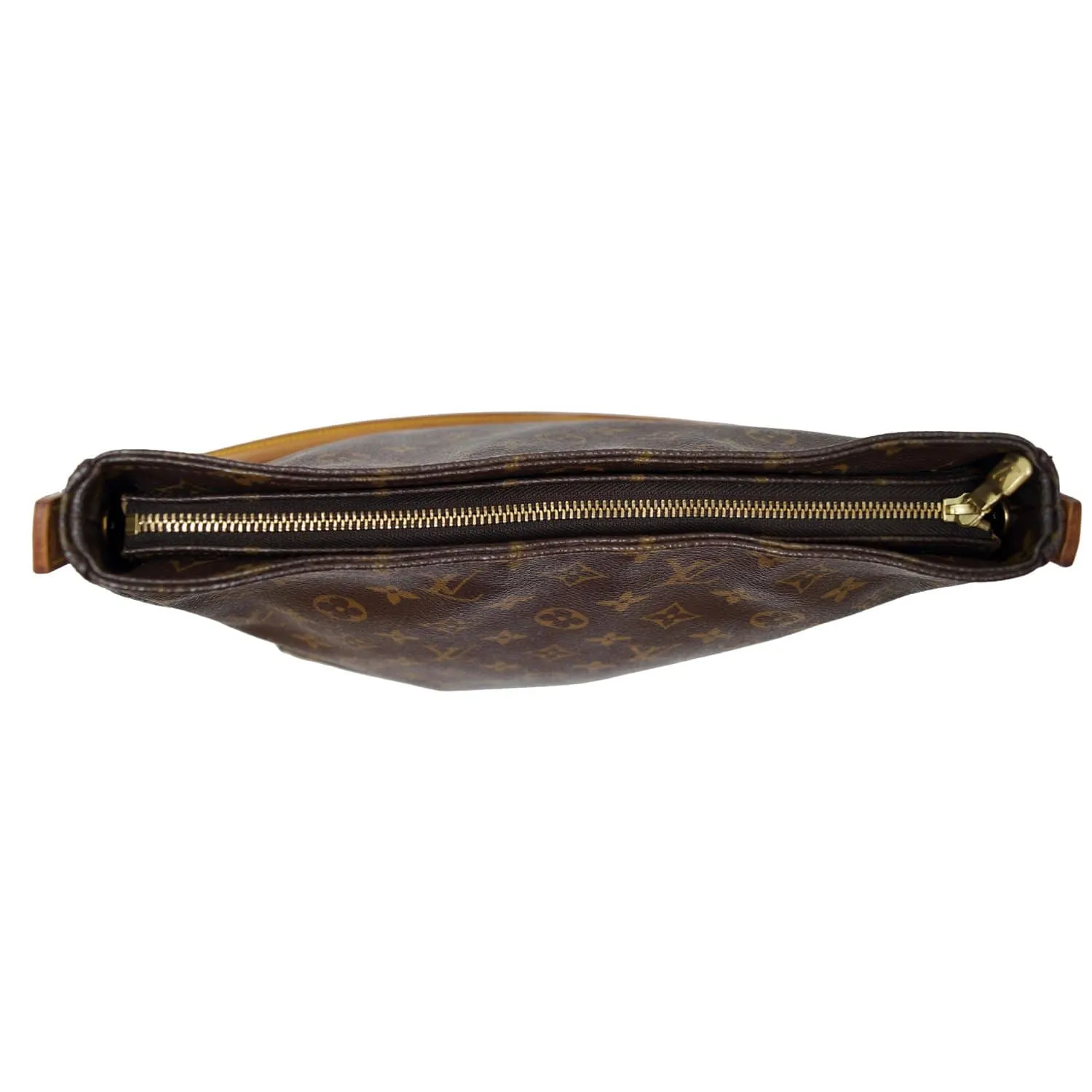LOUIS VUITTON Looping GM Monogram Canvas Shoulder Bag Brown