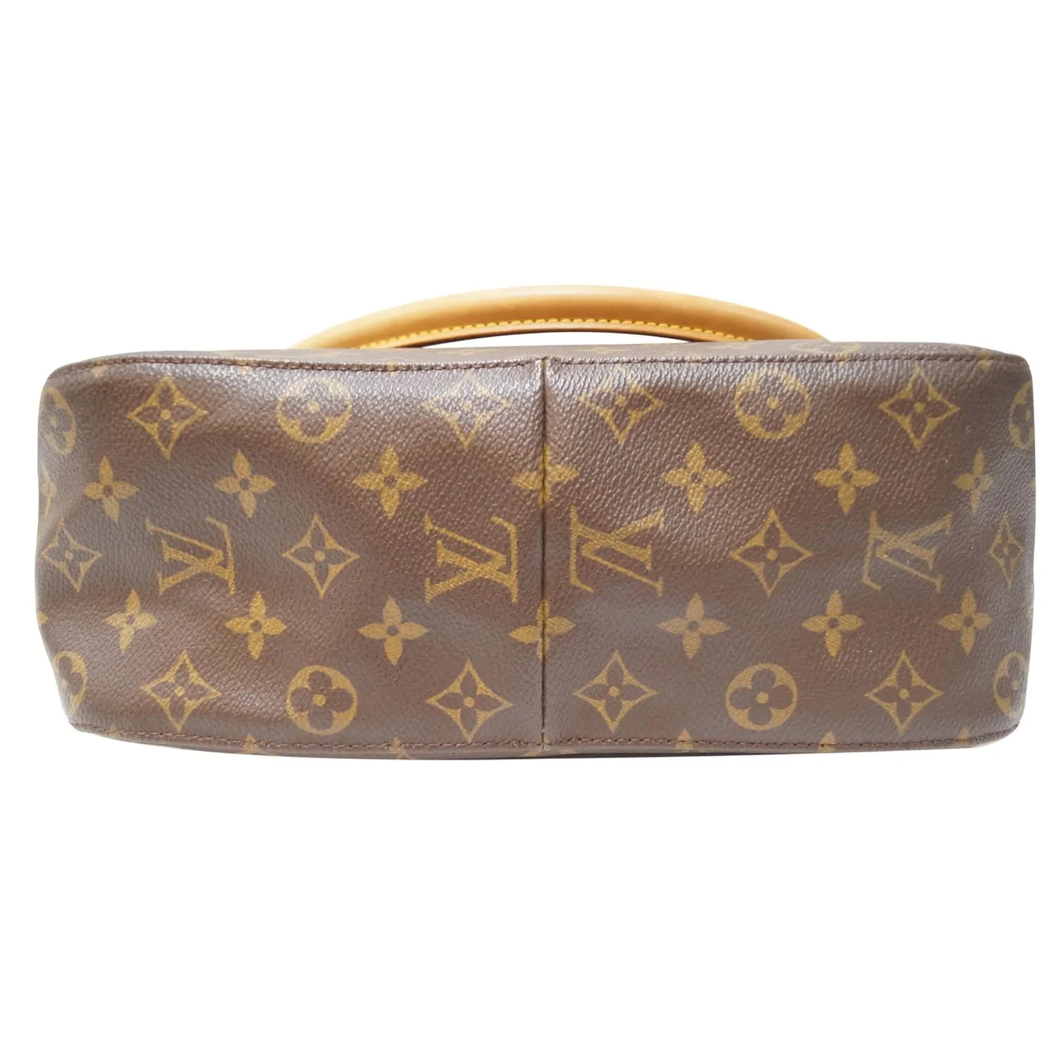 LOUIS VUITTON Looping GM Monogram Canvas Shoulder Bag Brown
