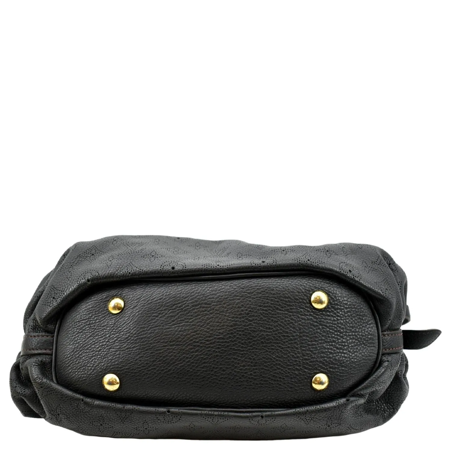 LOUIS VUITTON Mahina Leather Shoulder Bag Black