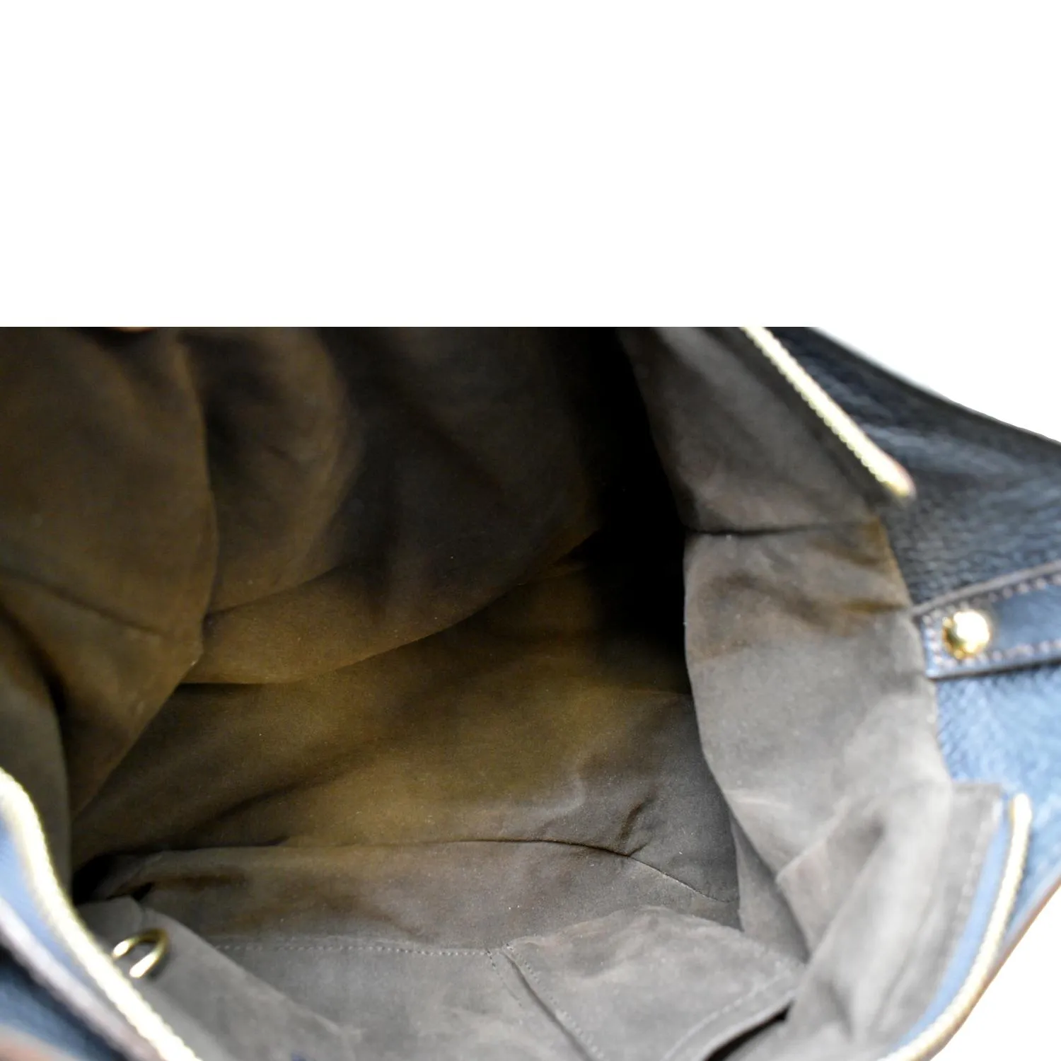 LOUIS VUITTON Mahina Leather Shoulder Bag Black