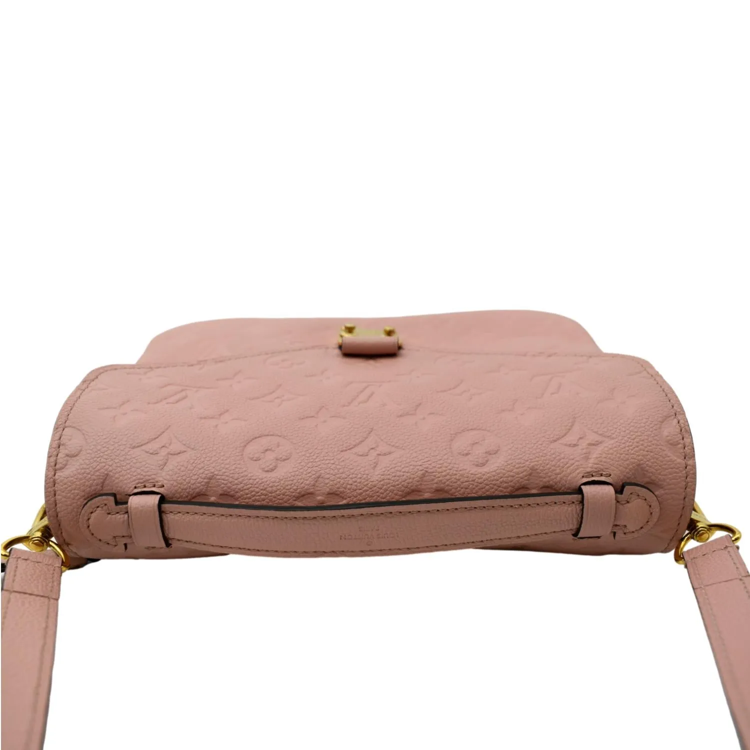 LOUIS VUITTON Metis Pochette Empreinte Leather Crossbody Bag Pink