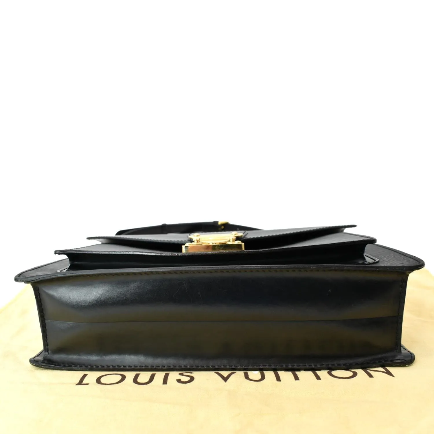 LOUIS VUITTON Monceau EPI Leather Crossbody Bag Black