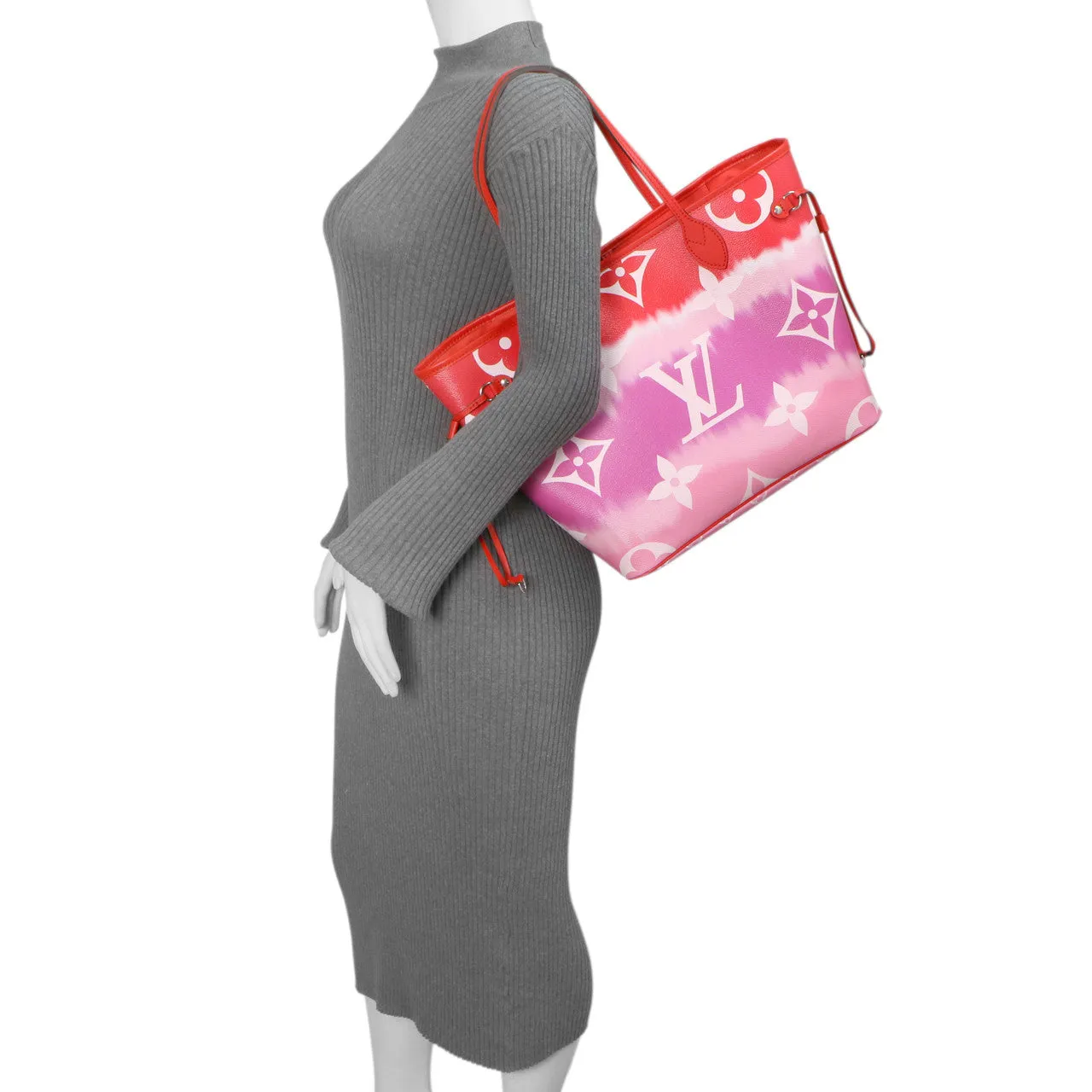 Louis Vuitton Monogram Rouge Escale Neverfull MM