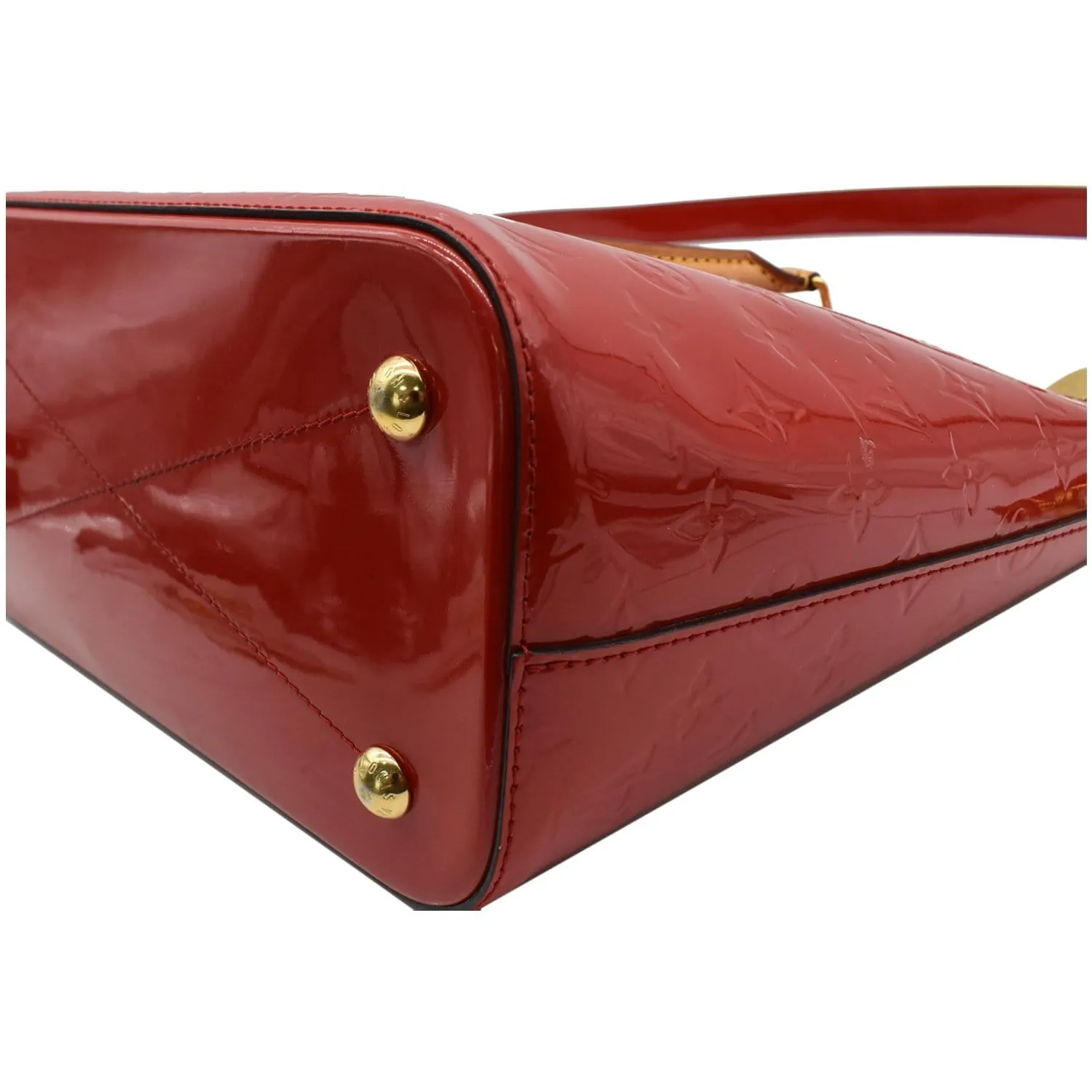 LOUIS VUITTON Montebello MM Monogram Vernis Shoulder Bag Cerise - 15% OFF