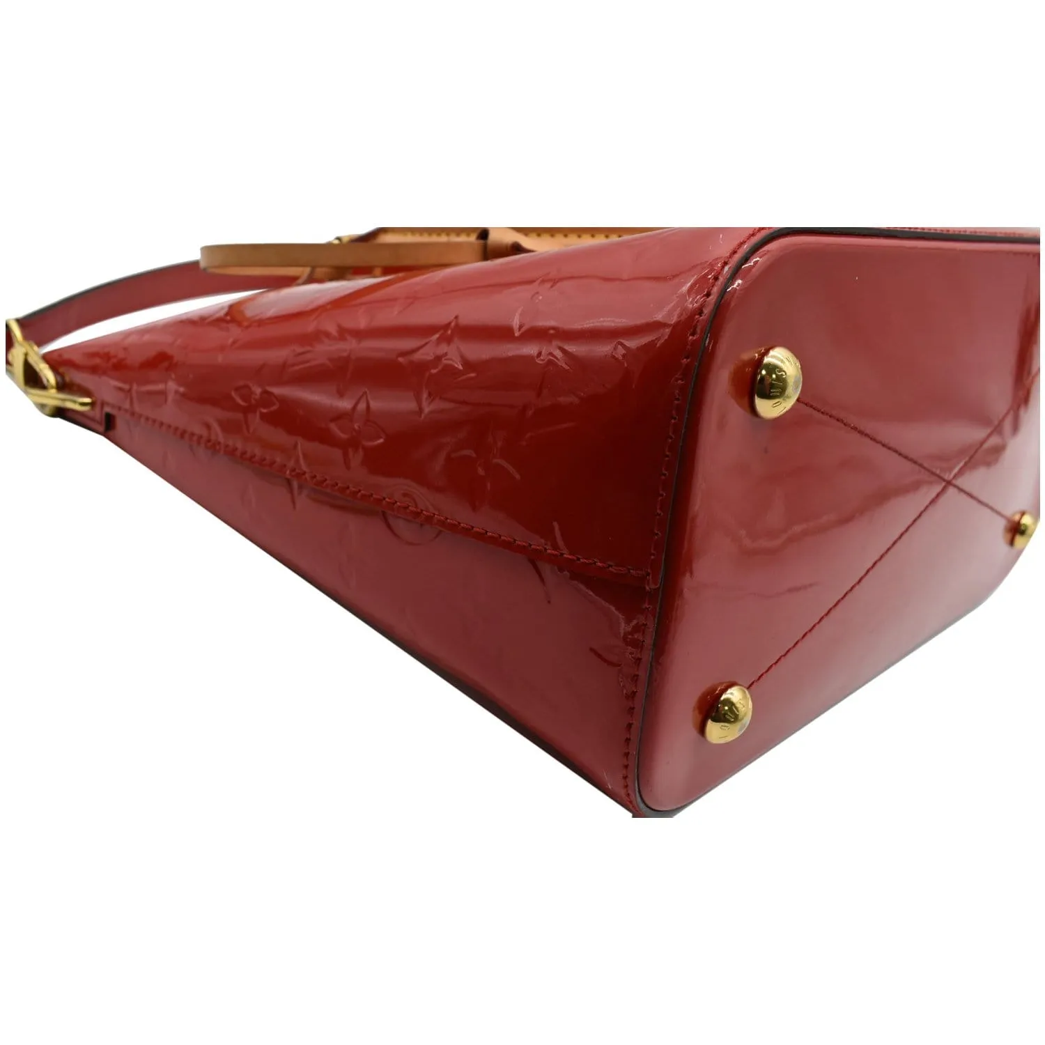 LOUIS VUITTON Montebello MM Monogram Vernis Shoulder Bag Cerise - 15% OFF