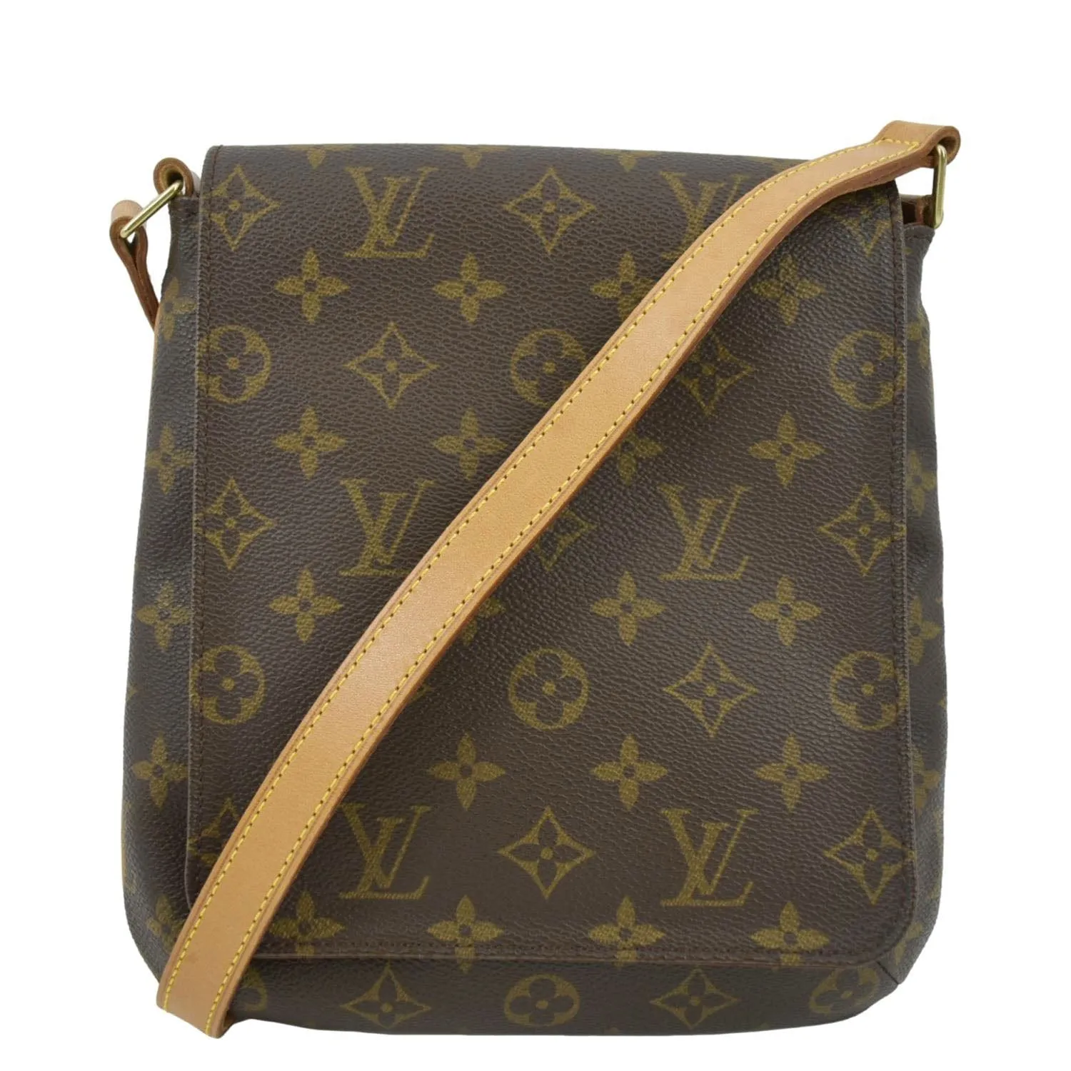 LOUIS VUITTON Musette Salsa Monogram Canvas Shoulder Bag Brown