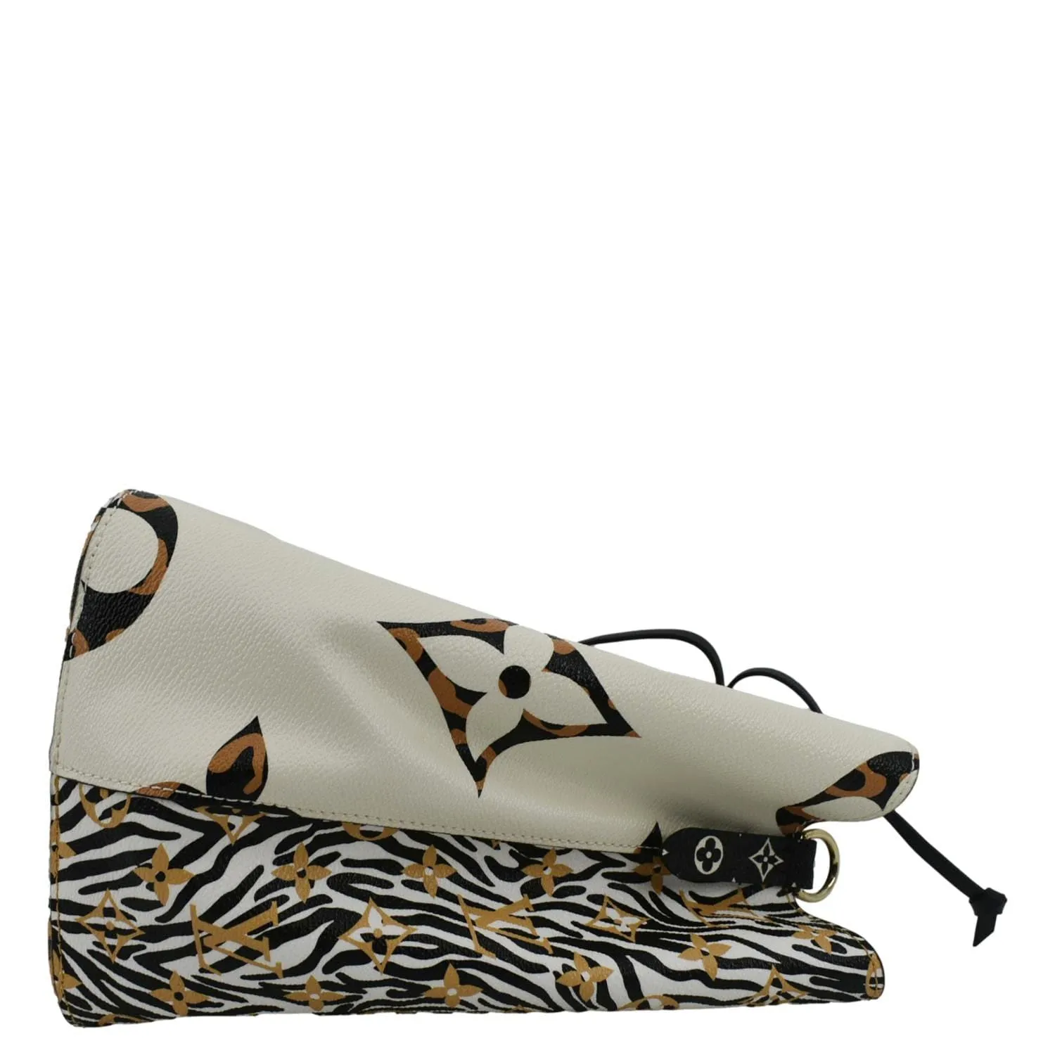 LOUIS VUITTON Neonoe Giant Jungle Canvas Shoulder Bucket Bag Ivory