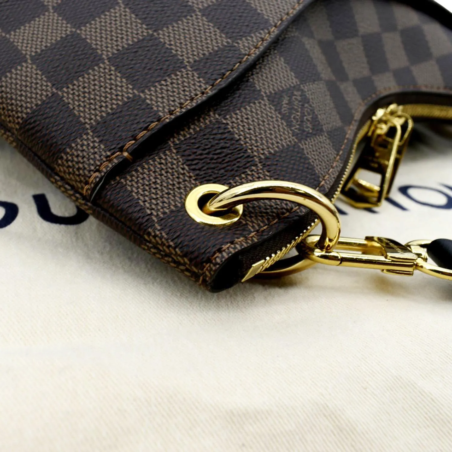 LOUIS VUITTON Odeon PM Monogram Canvas Crossbody Bag Brown