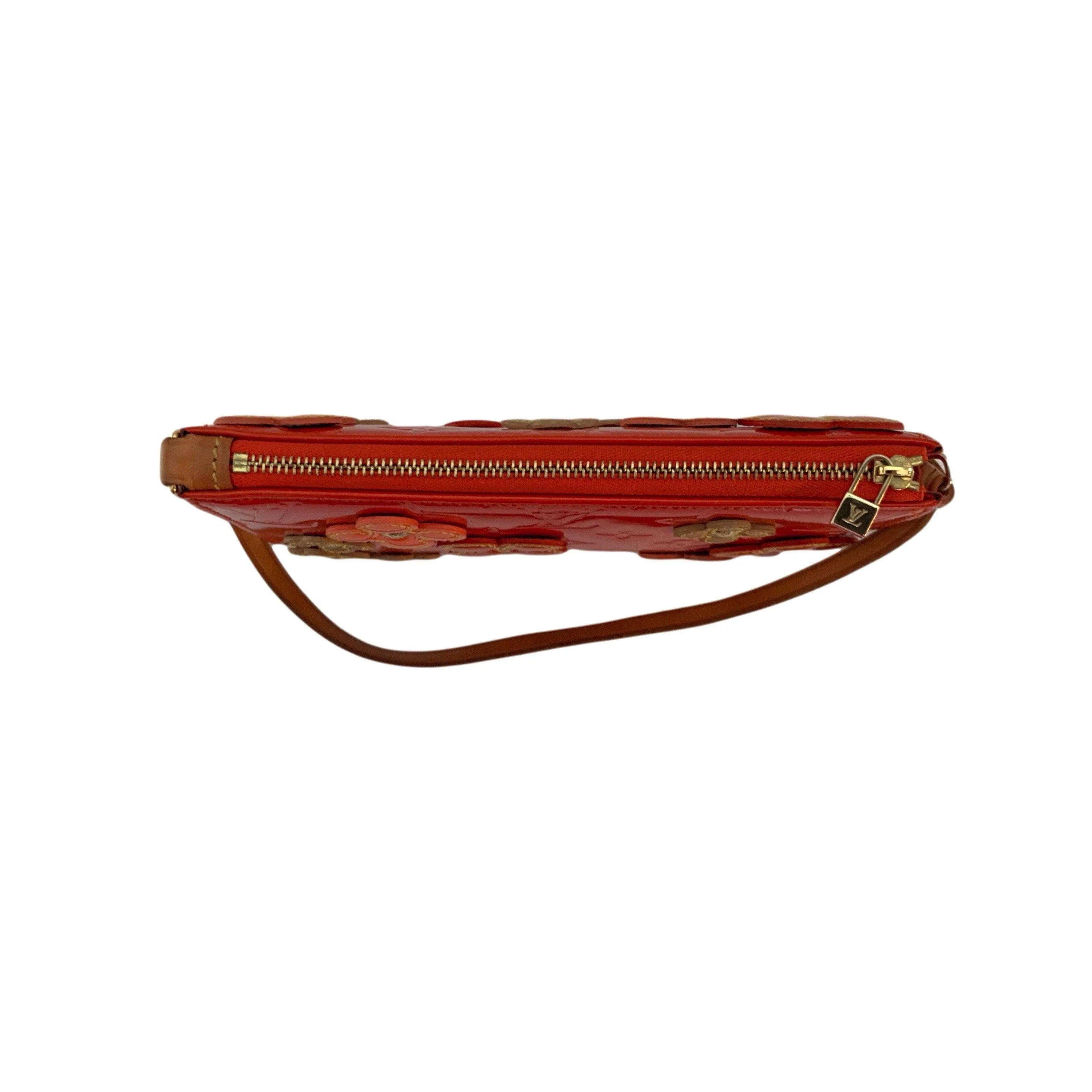 Louis Vuitton Orange Floral Shoulder Bag