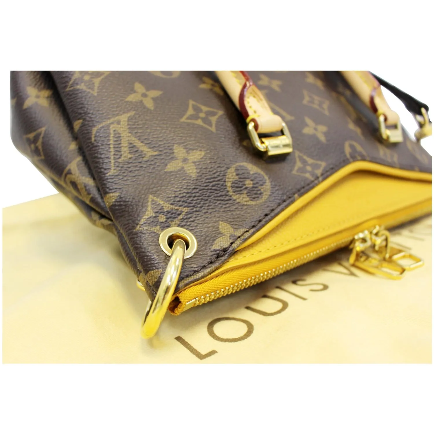 LOUIS VUITTON Pallas BB Monogram Canvas Shoulder Crossbody Bag Brown