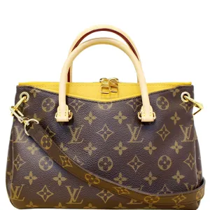 LOUIS VUITTON Pallas BB Monogram Canvas Shoulder Crossbody Bag Brown
