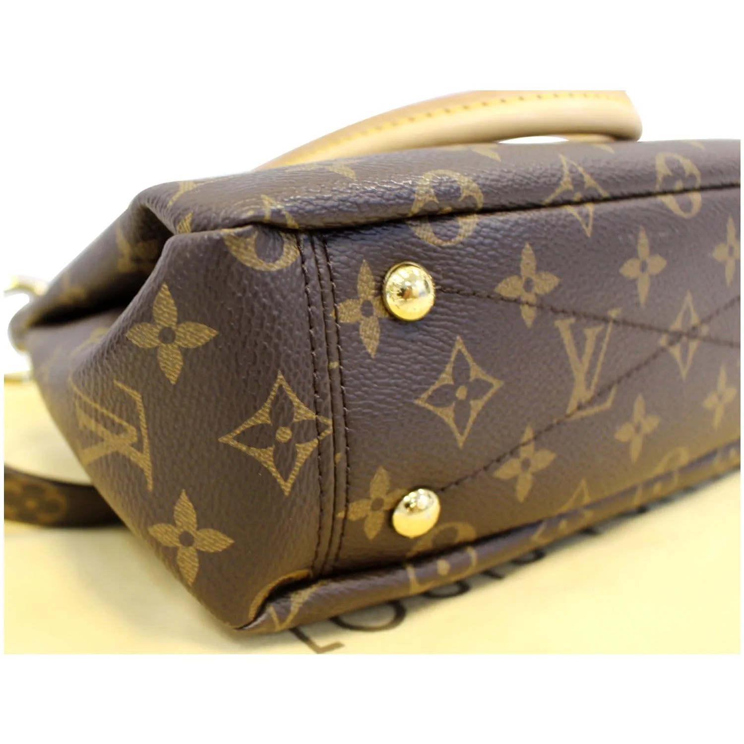 LOUIS VUITTON Pallas BB Monogram Canvas Shoulder Crossbody Bag Brown