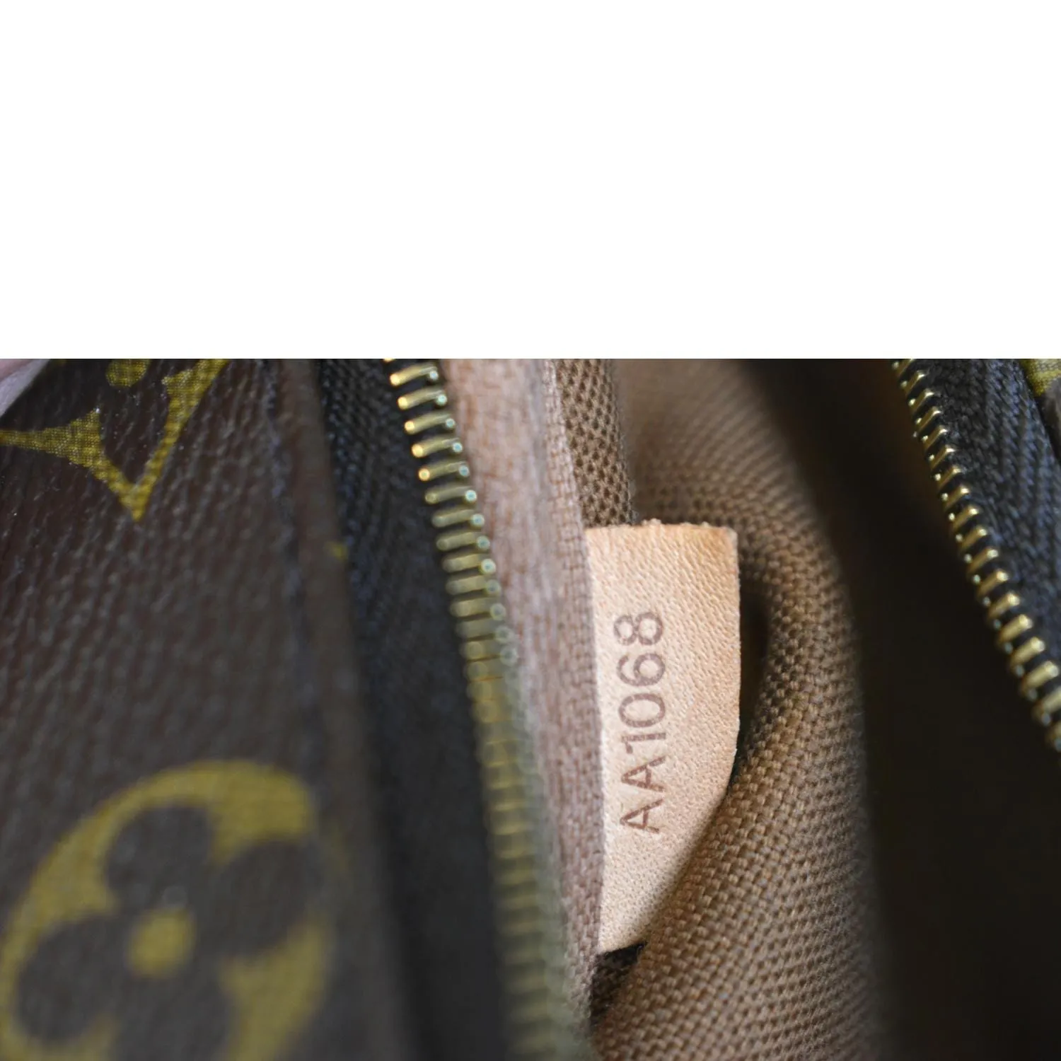 LOUIS VUITTON Pochette Eva Monogram Canvas Crossbody Bag Brown