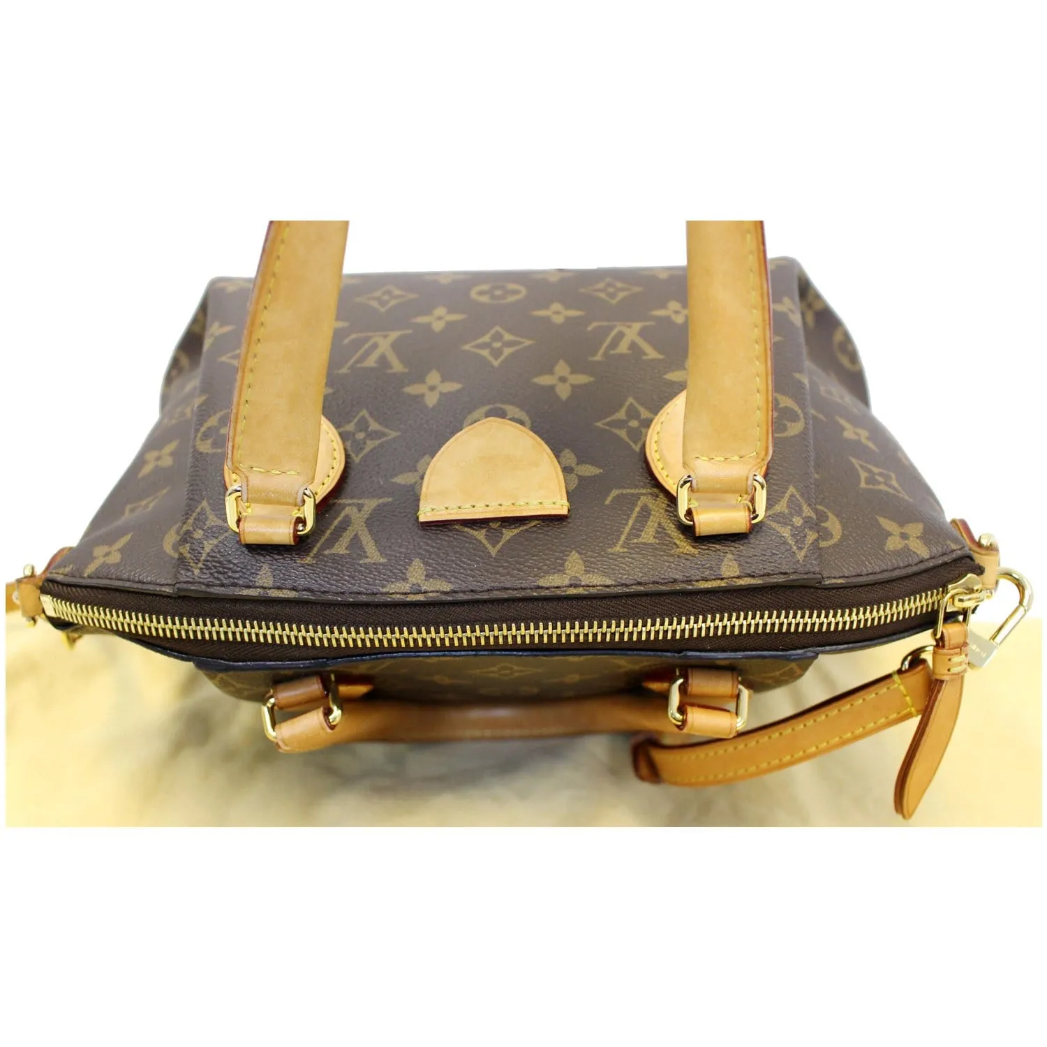 Louis vuitton Rivoli PM Monogram Canvas Shoulder Bag Brown