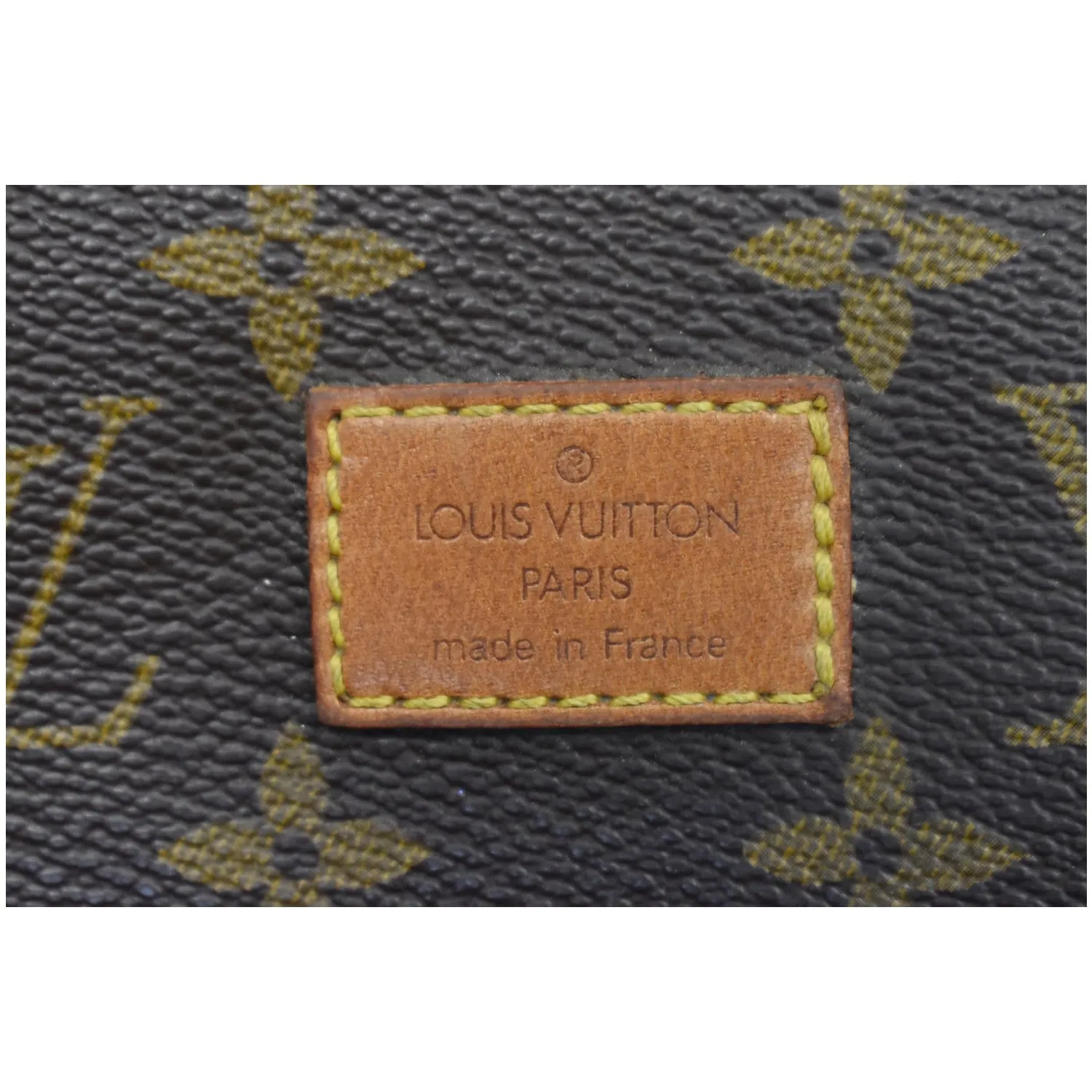 LOUIS VUITTON Saumur 35 Monogram Canvas Shoulder Bag Brown