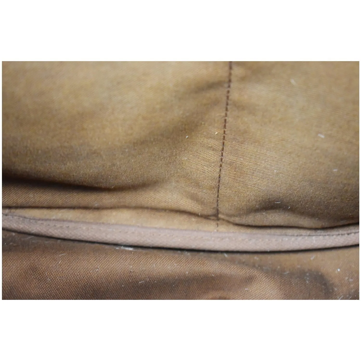 LOUIS VUITTON Saumur 35 Monogram Canvas Shoulder Bag Brown