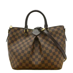 LOUIS VUITTON Siena MM Damier Ebene Shoulder Bag Brown