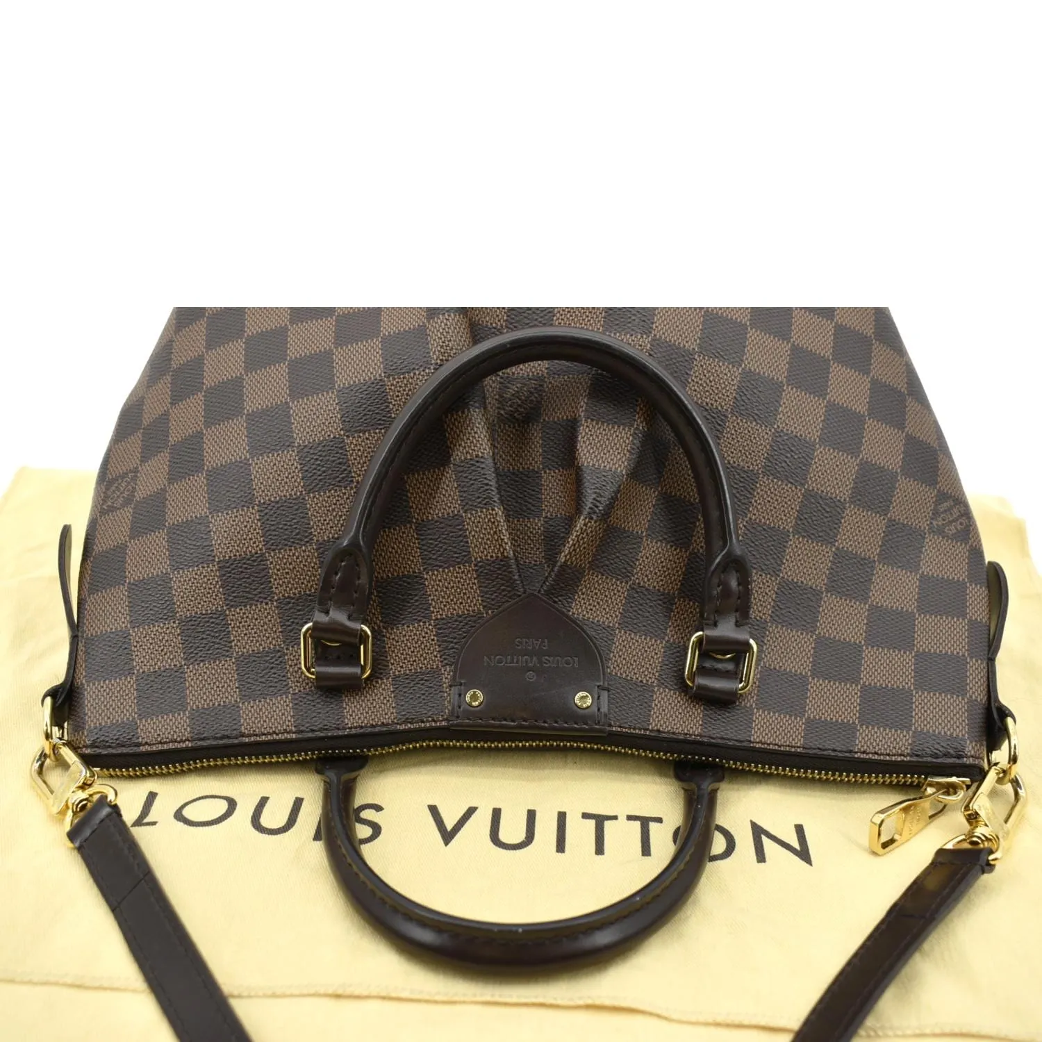 LOUIS VUITTON Siena PM Damier Ebene Shoulder Bag Brown