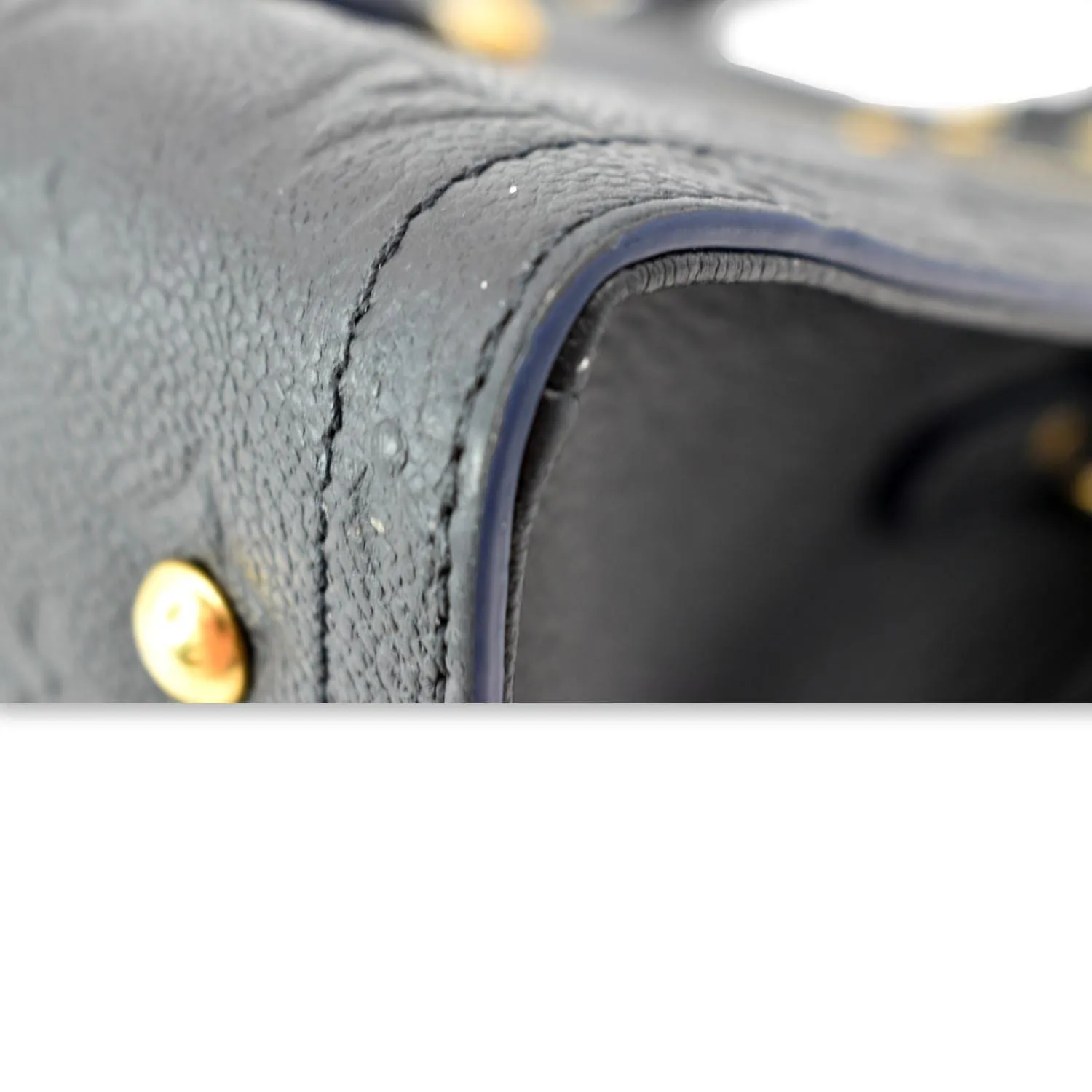 LOUIS VUITTON Sully PM Monogram Empreinte Leather Shoulder Bag Black